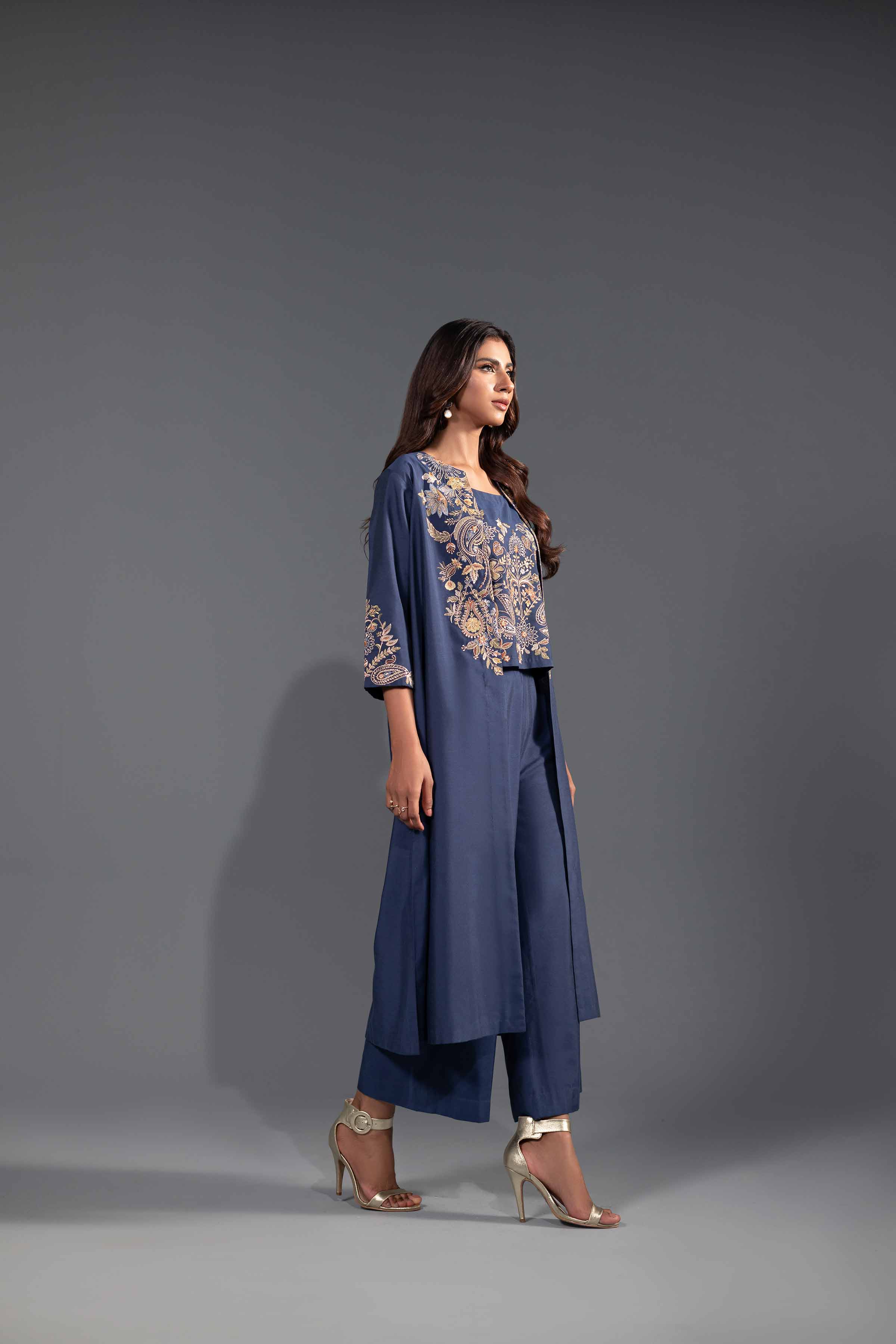 3 Piece - Embroidered Suit - KFW24-50