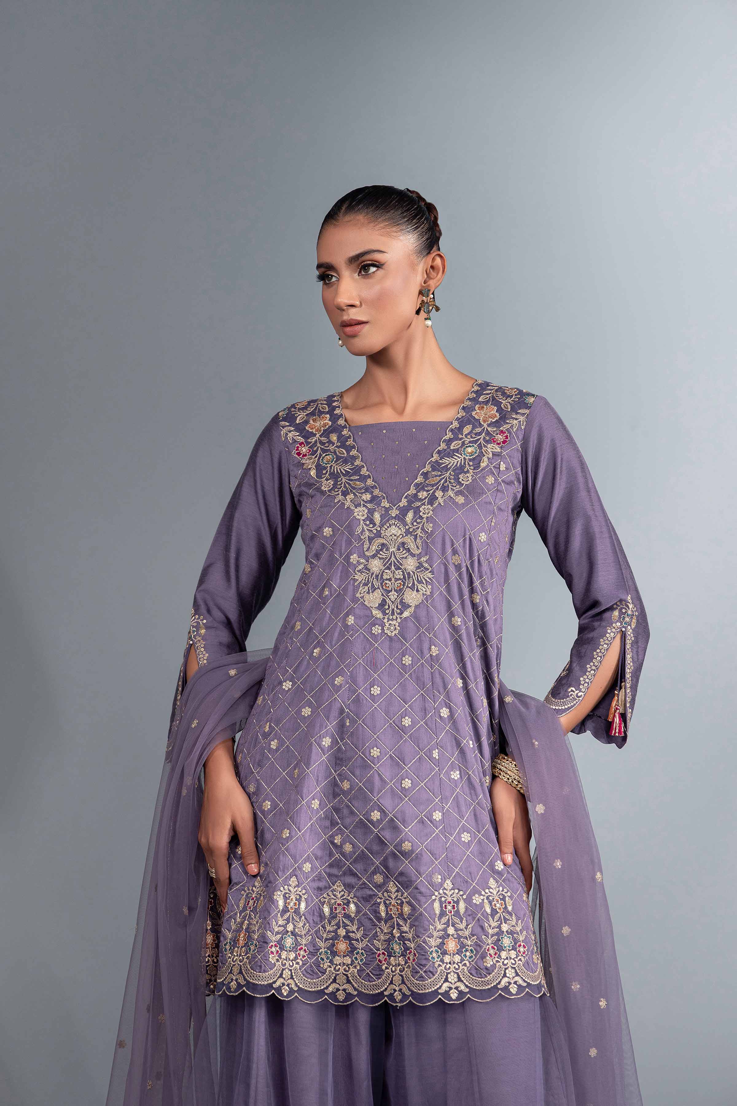 3 Piece - Embroidered Suit - KFW24-55