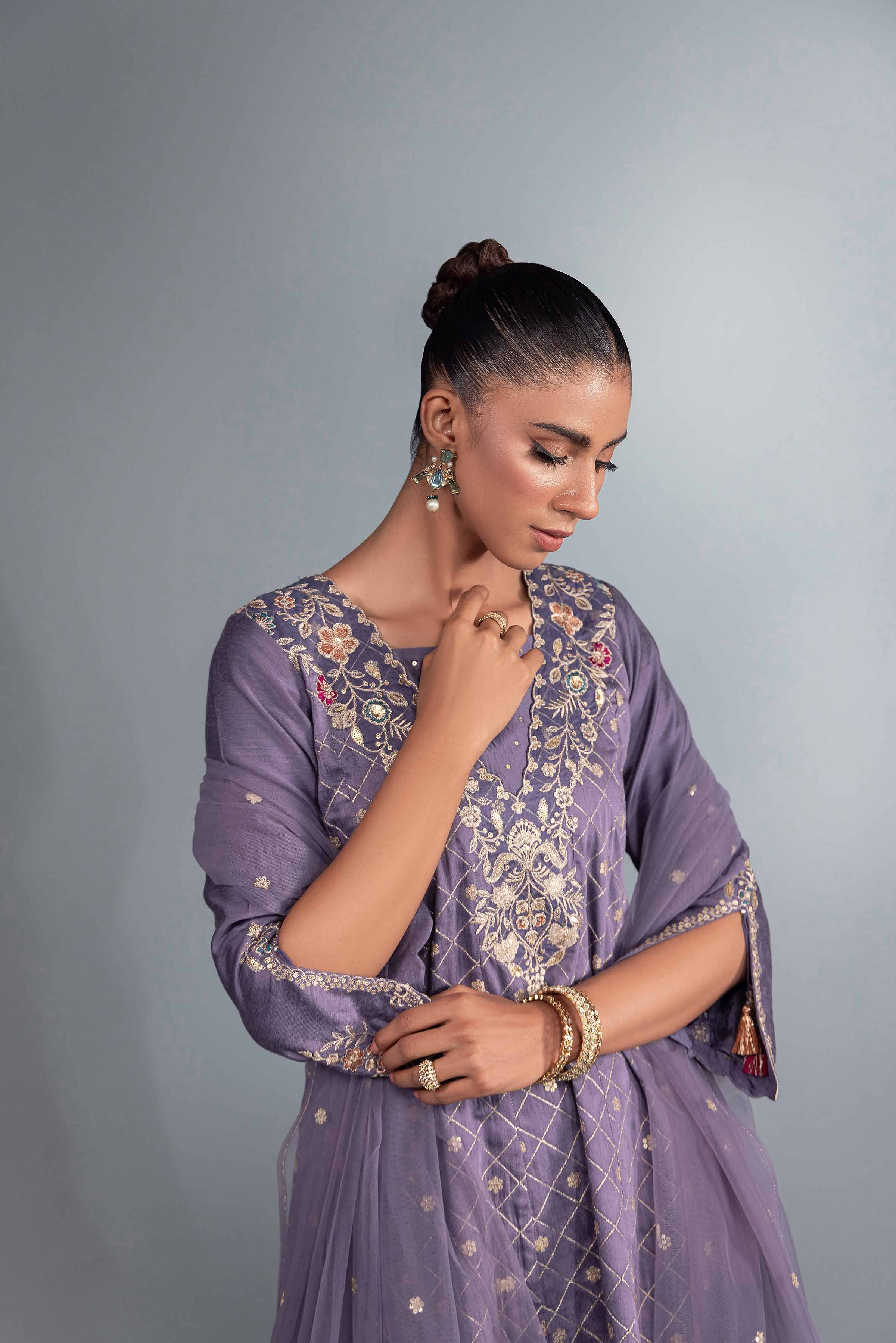 3 Piece - Embroidered Suit - KFW24-55