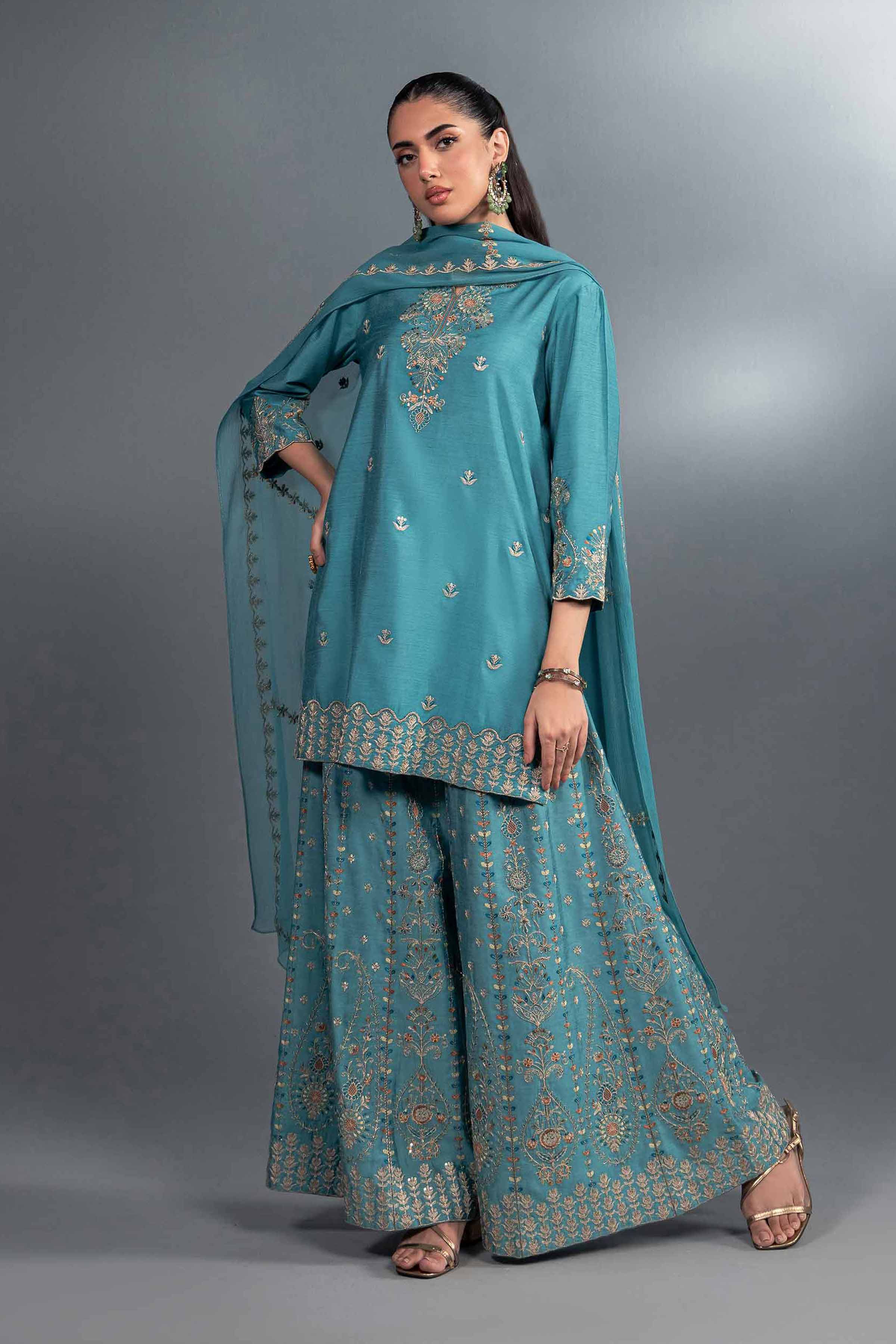 3 Piece - Embroidered Suit - KFW24-68