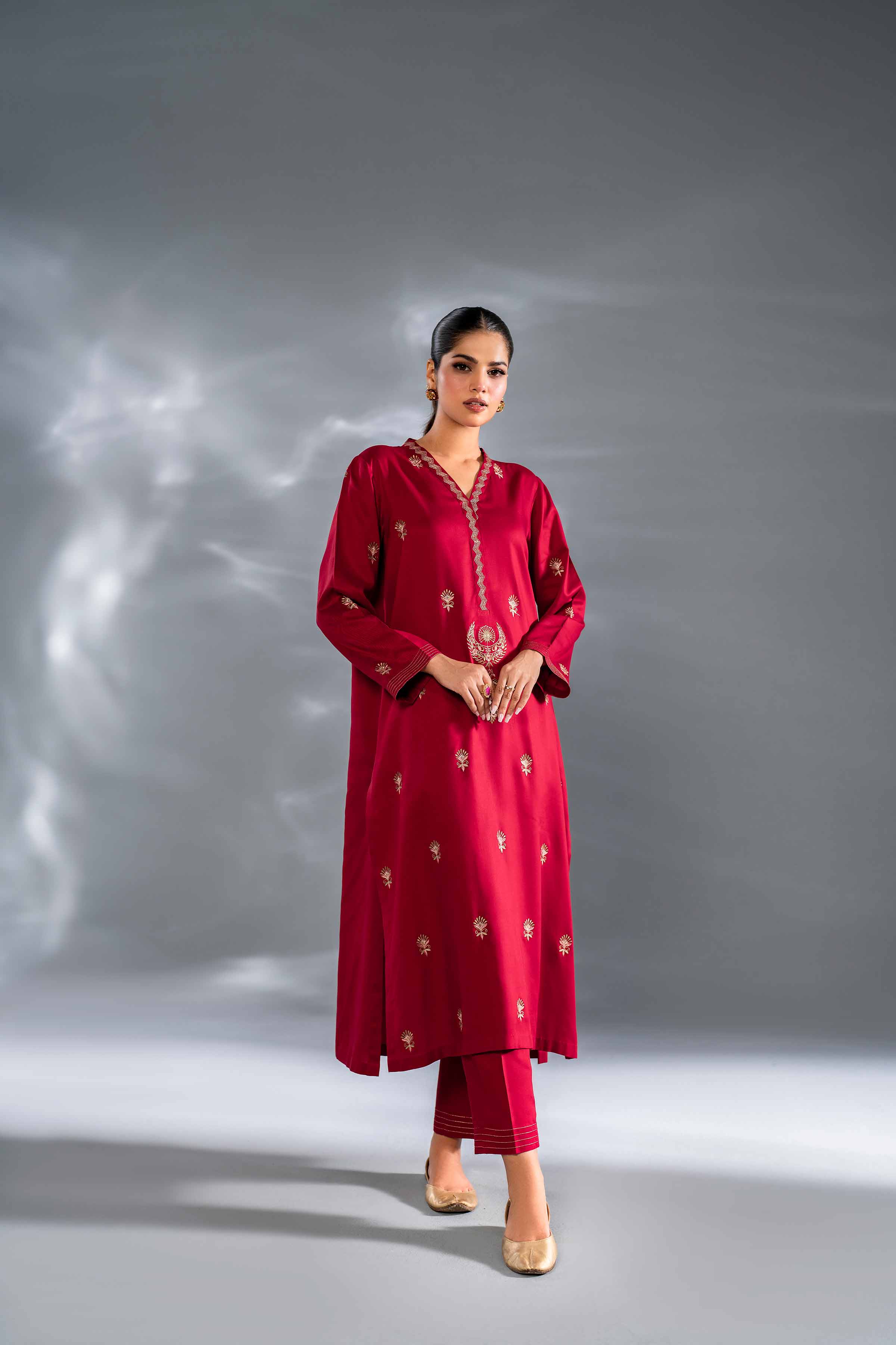 2 Piece - Embroidered Suit - KFW24-93