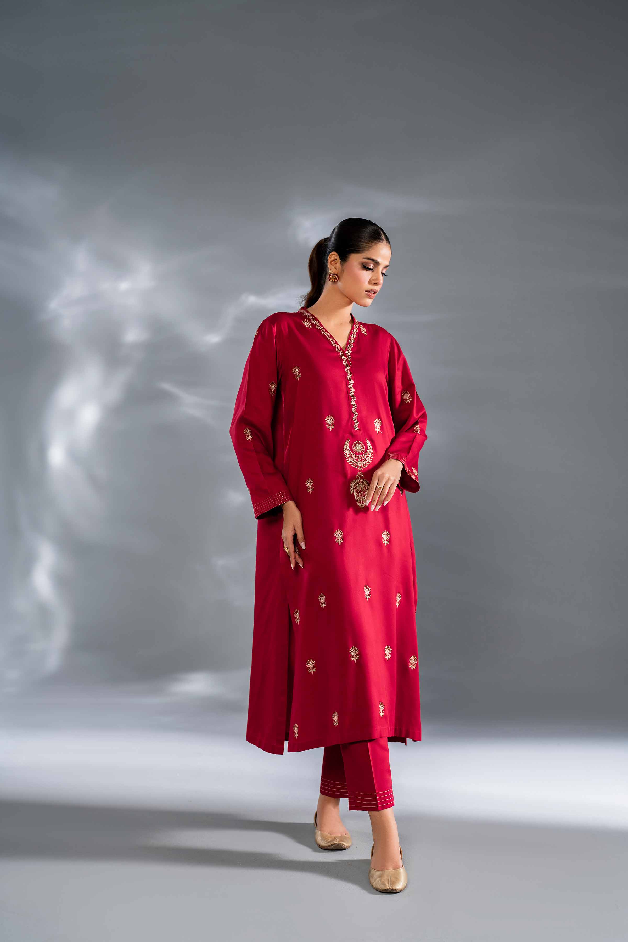 2 Piece - Embroidered Suit - KFW24-93