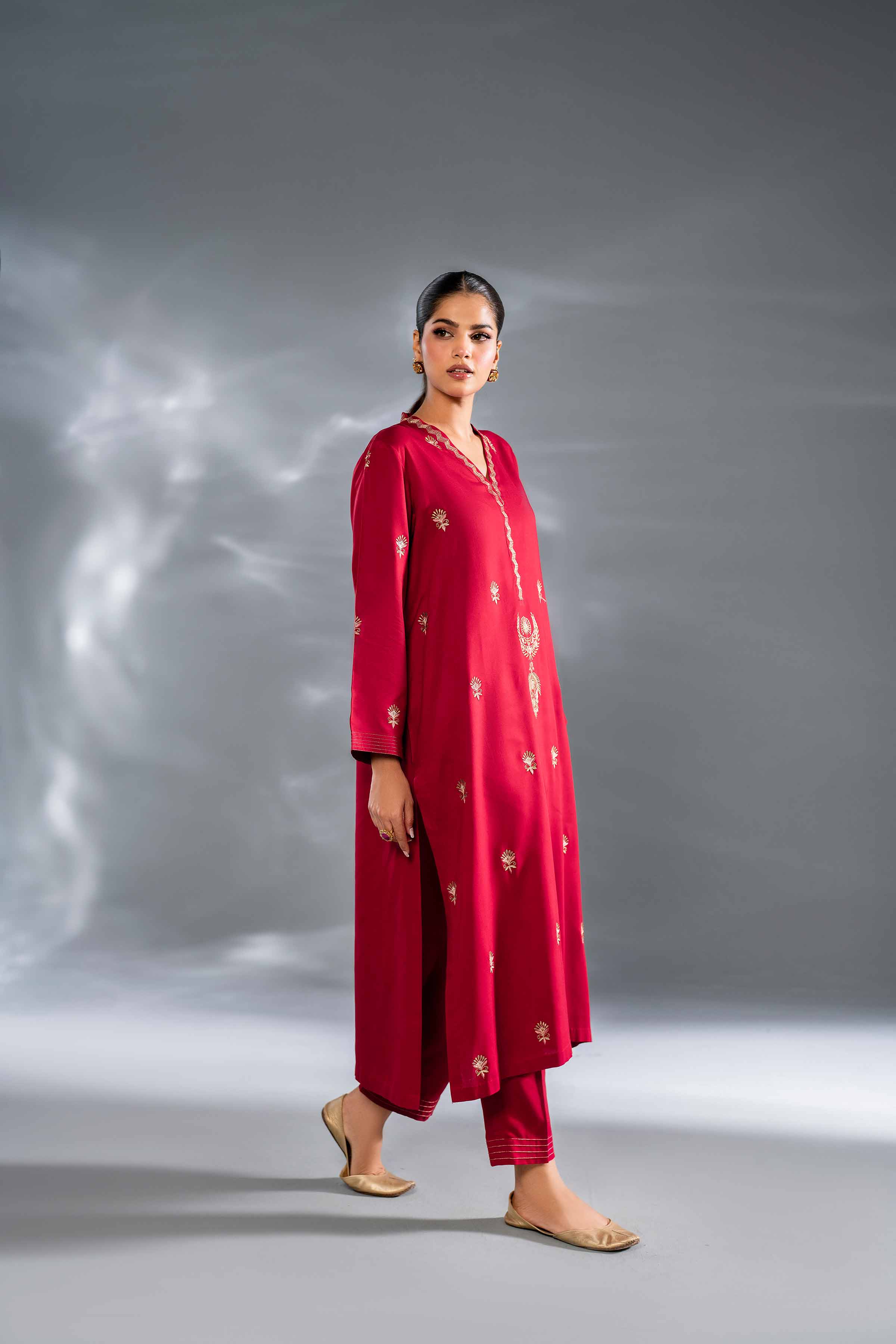 2 Piece - Embroidered Suit - KFW24-93