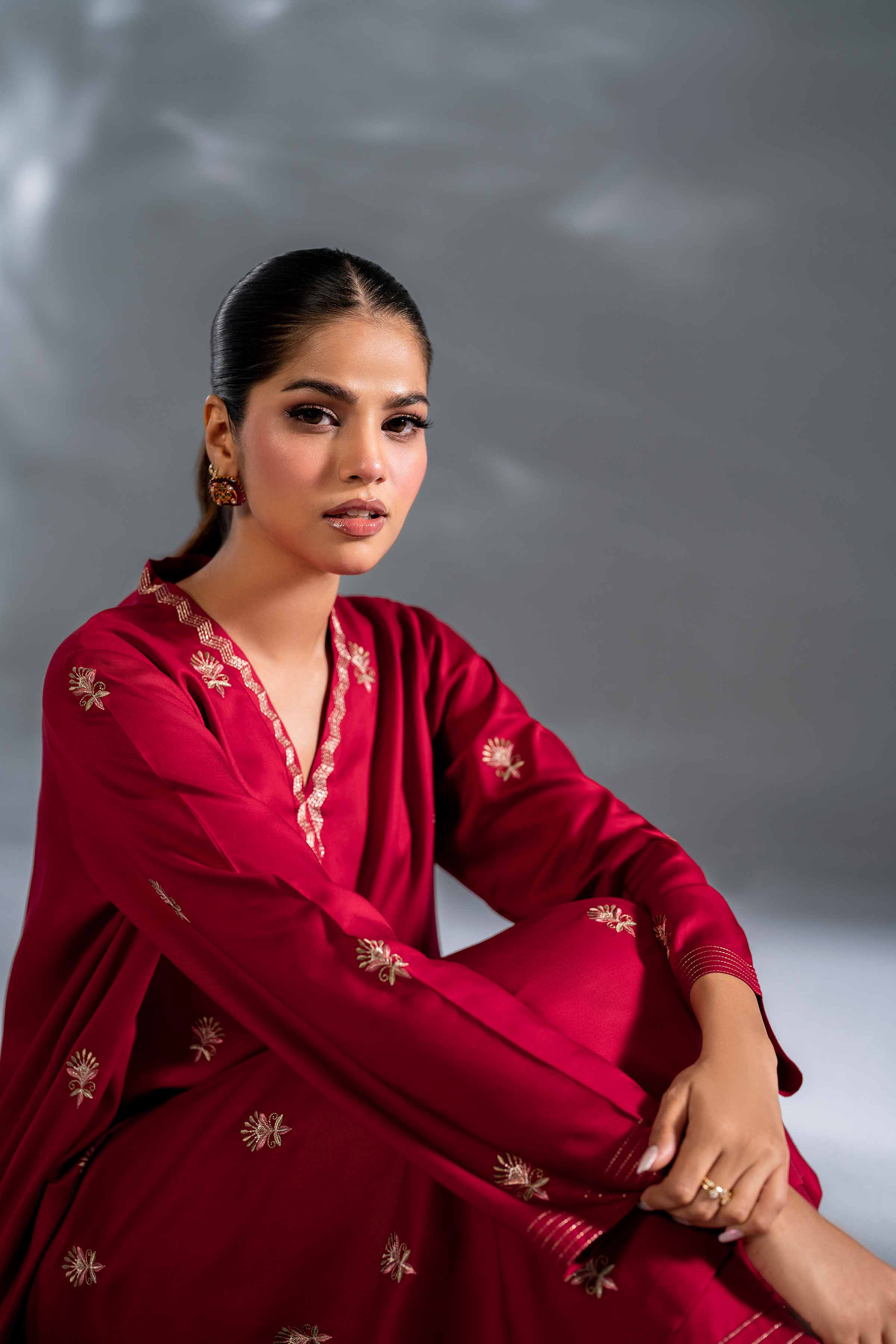 2 Piece - Embroidered Suit - KFW24-93
