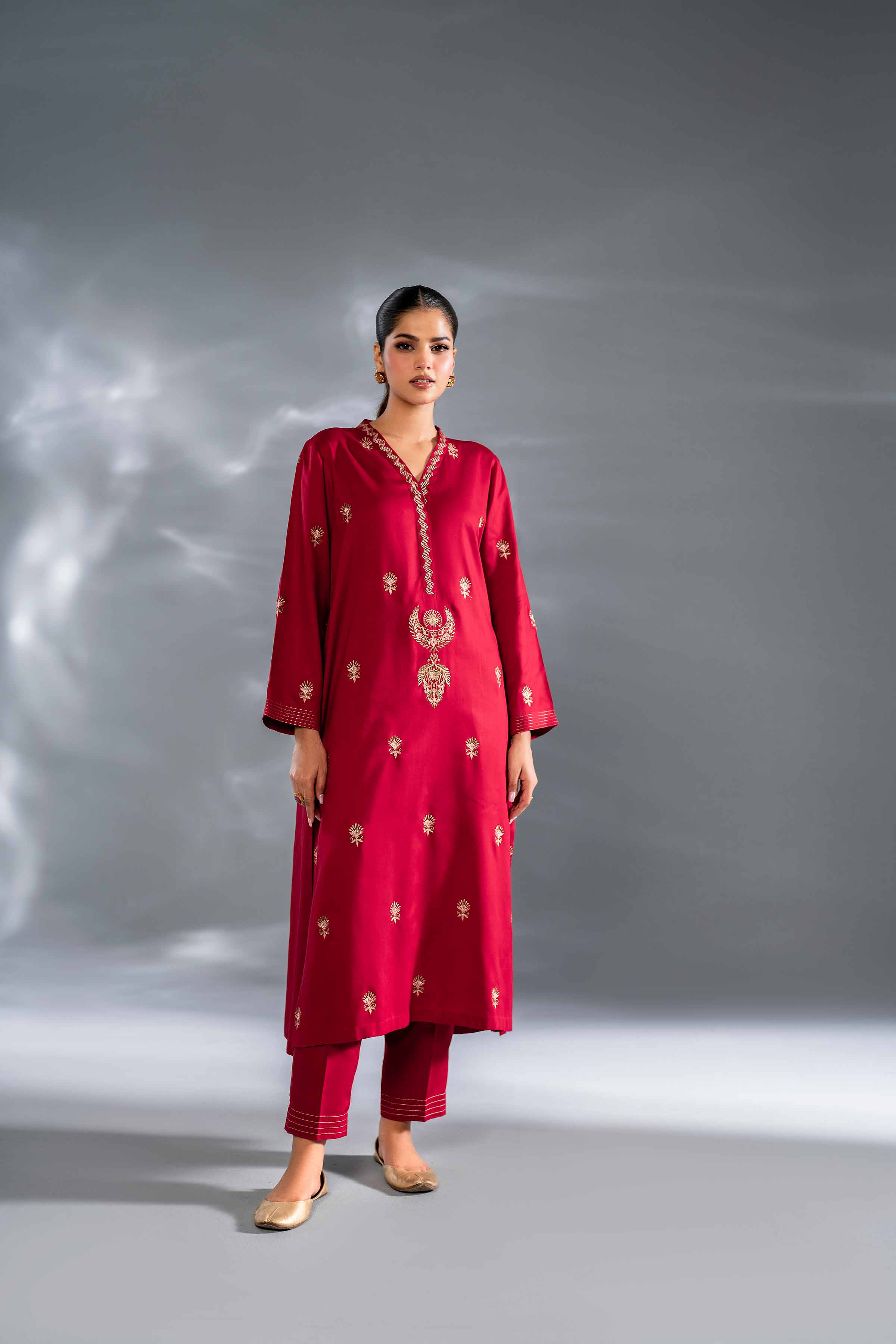 2 Piece - Embroidered Suit - KFW24-93