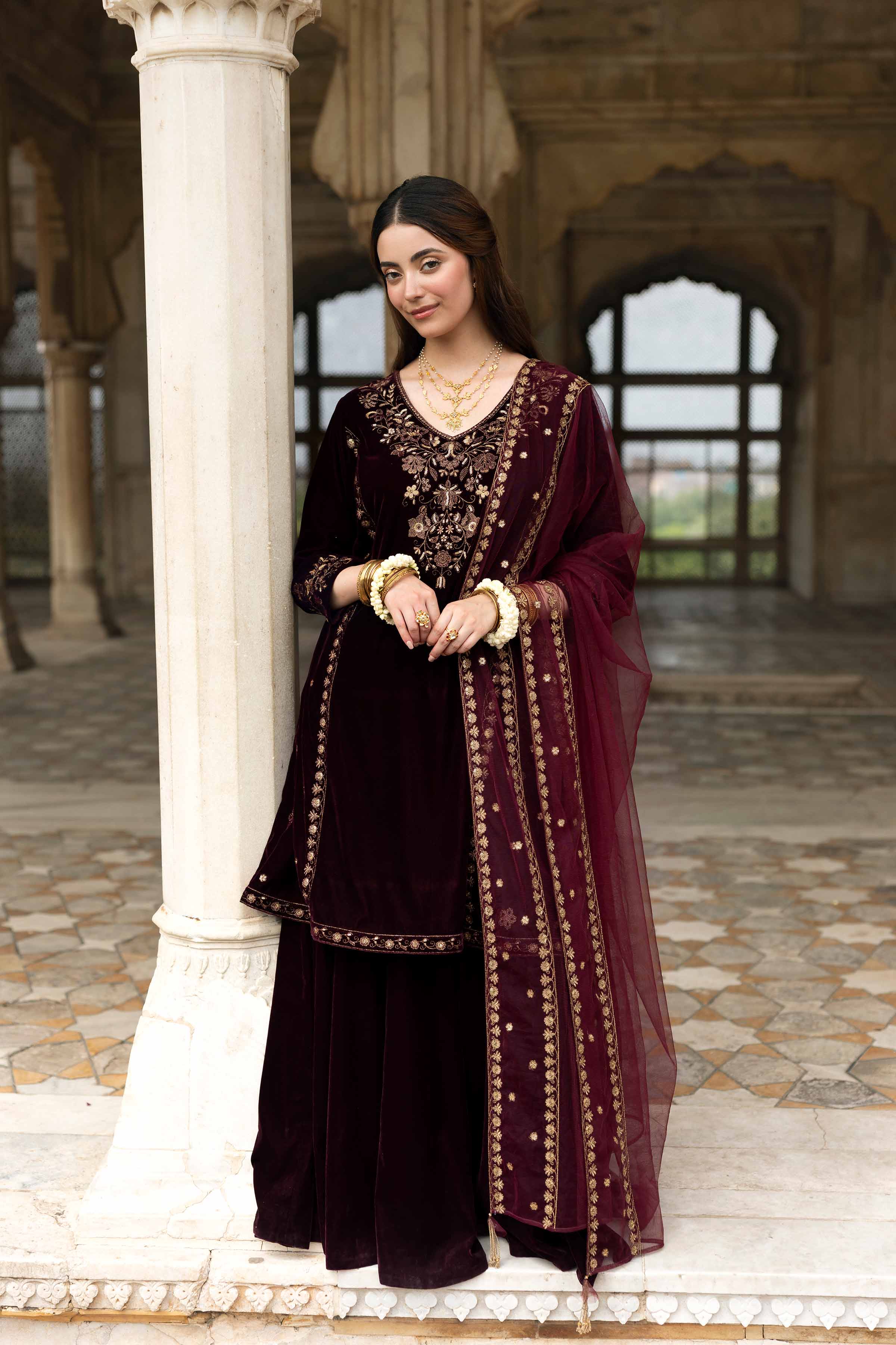 3 Piece - Embroidered Suit - KFW25-07