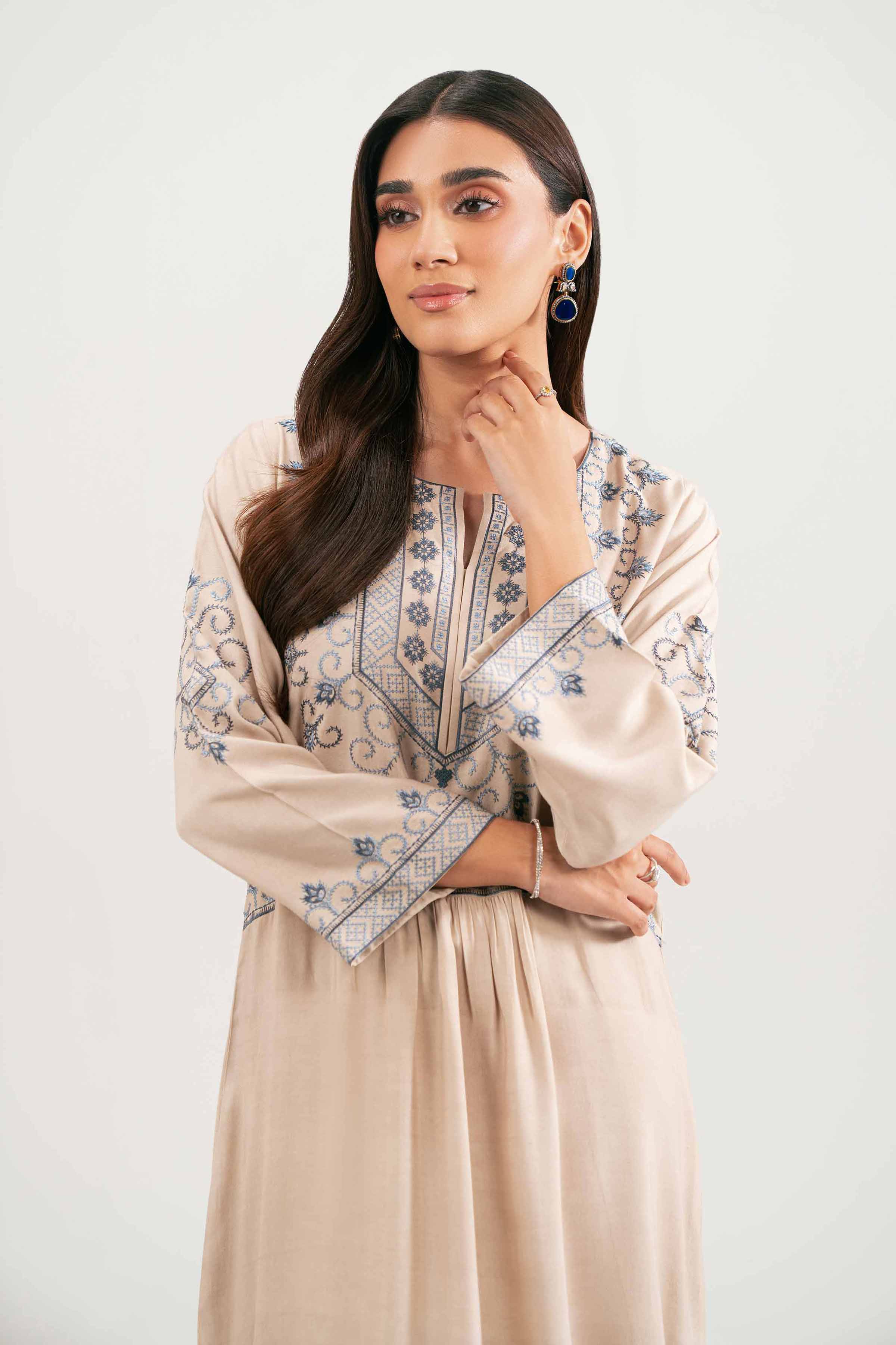 2 Piece - Embroidered Suit - KFW25-102 for Women - Pret Collection | Nishat | Shop Online