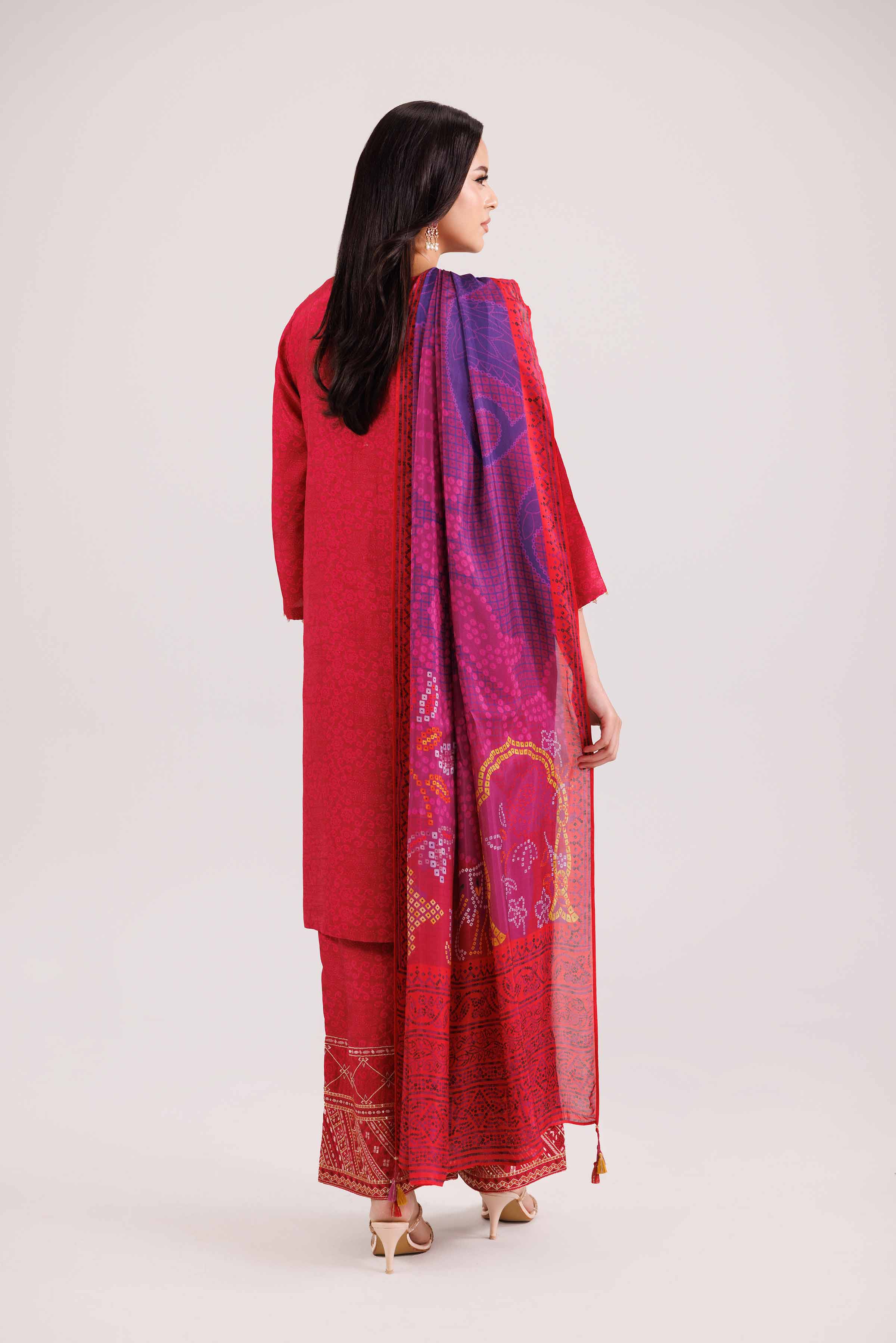 3 Piece - Printed Embroidered Suit - KFW25-103Shop