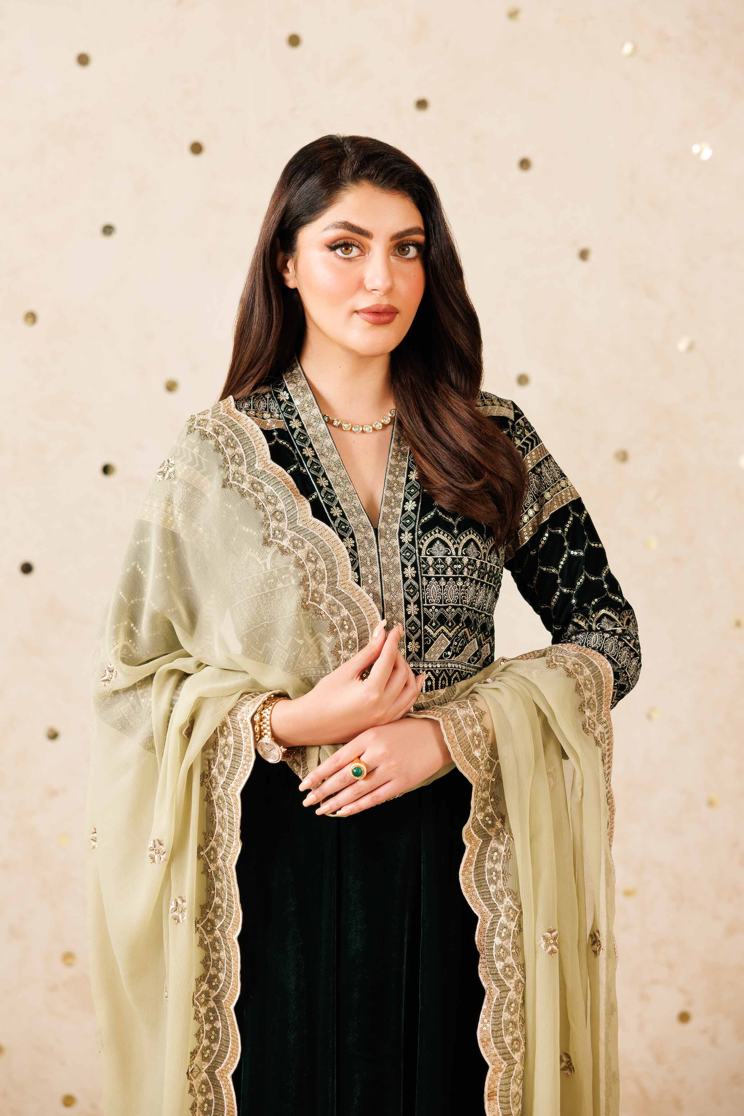 2 Piece - Embroidered Suit - KFW25-12 Luxury Pret Cross Season Edit 2025