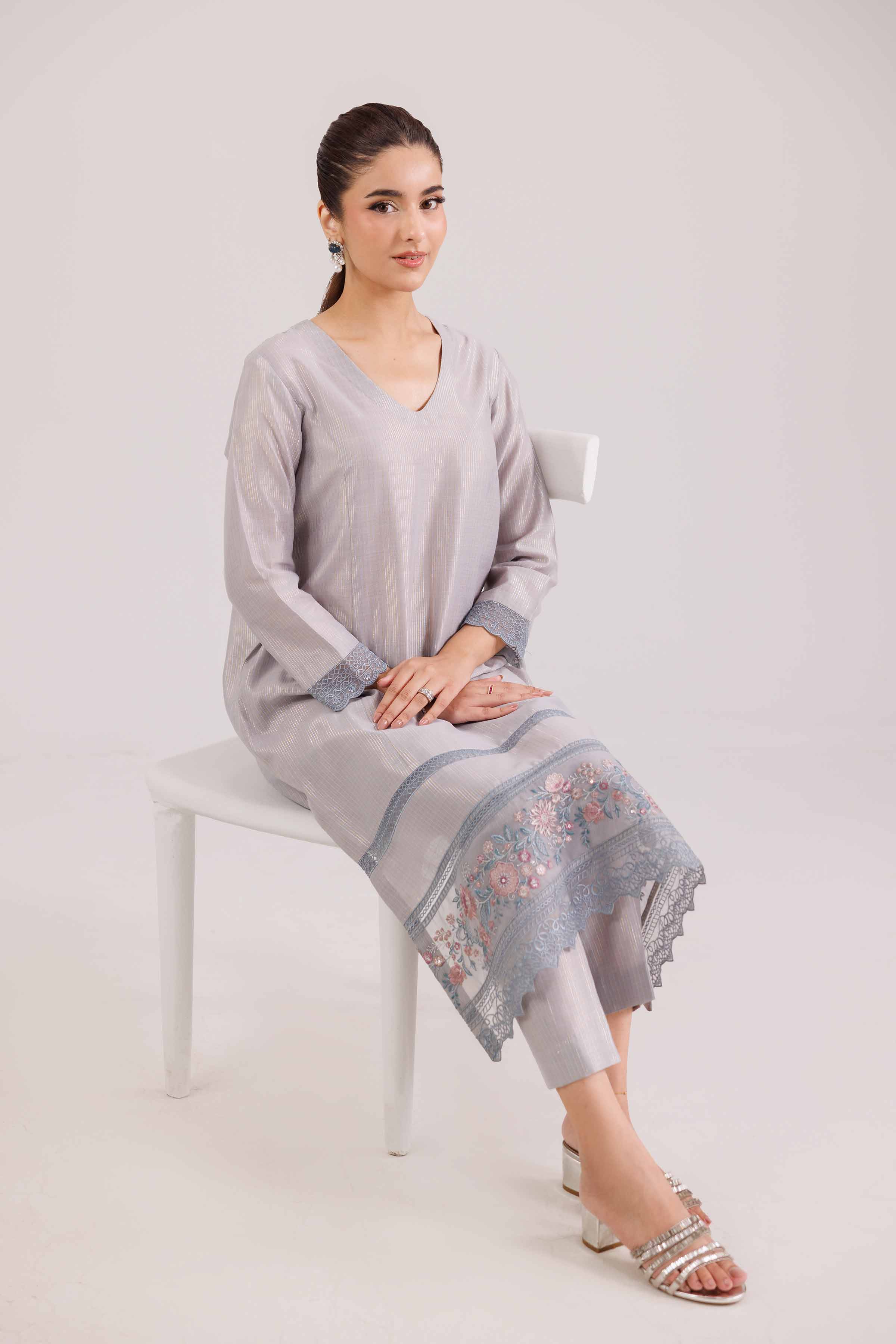 2 Piece - Embroidered Suit - KFW25-138 for Women - Pret Collection | Nishat | Shop Online
