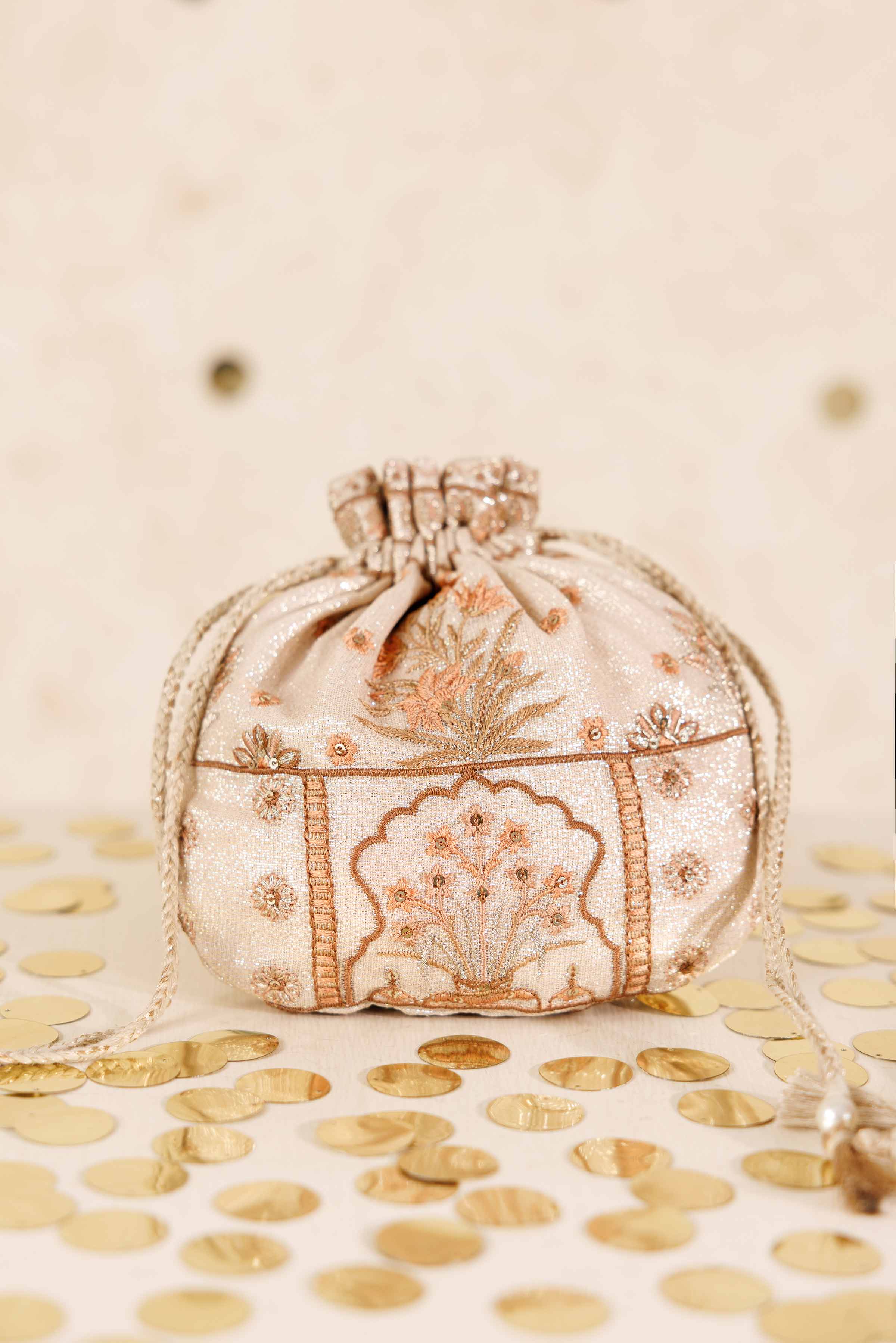 Embroidered Pouch - KFW25-144 Luxury Pret Cross Season Edit 2025