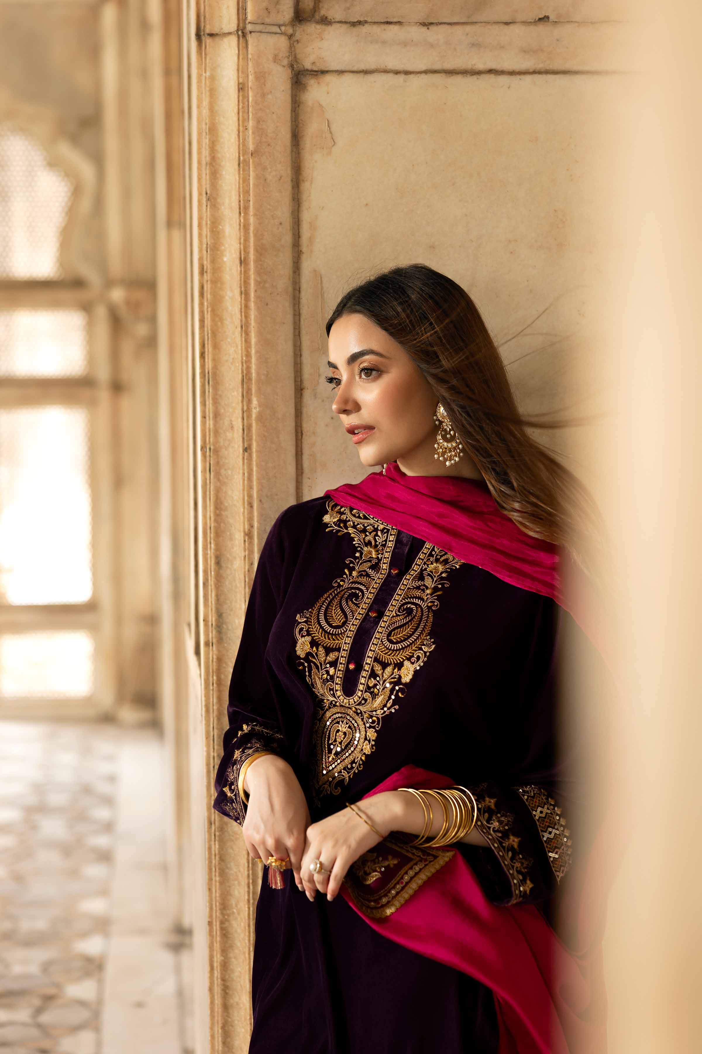 3 Piece - Embroidered Suit - KFW25-14