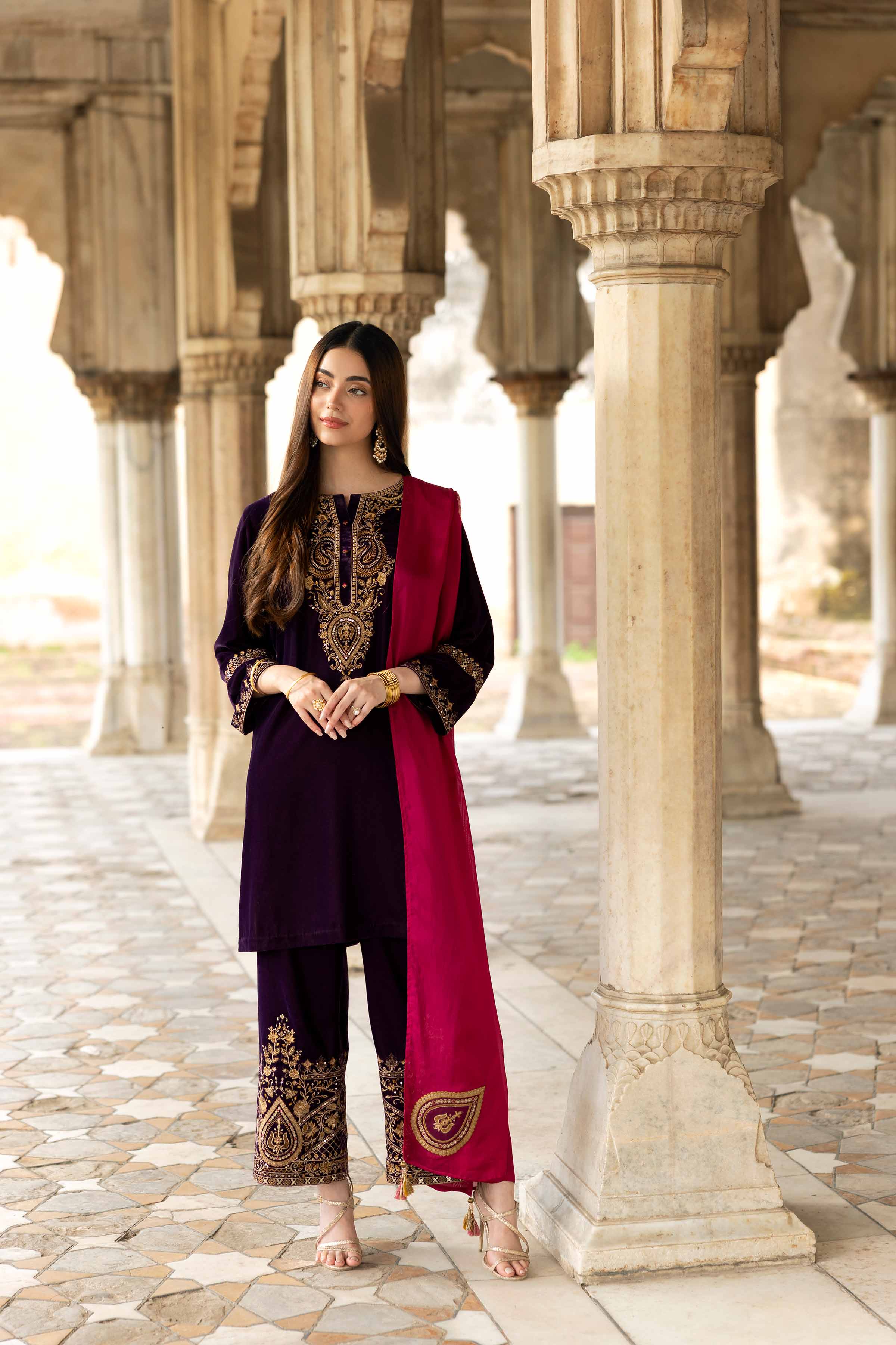 3 Piece - Embroidered Suit - KFW25-14