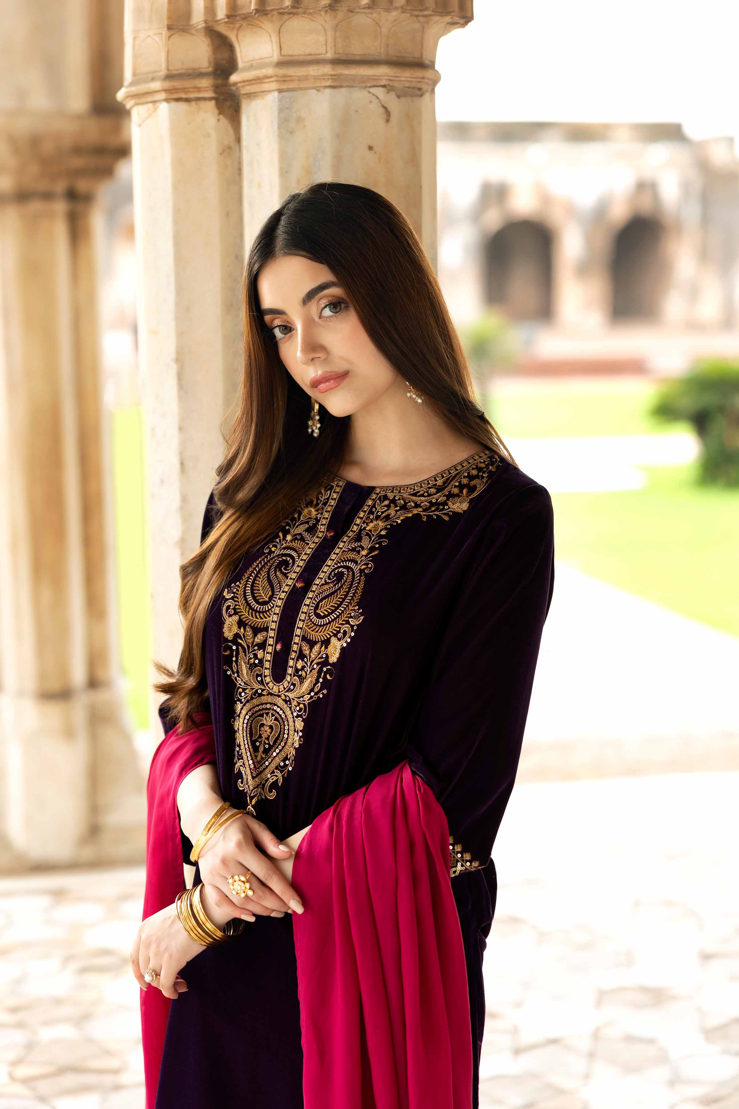 3 Piece - Embroidered Suit - KFW25-14