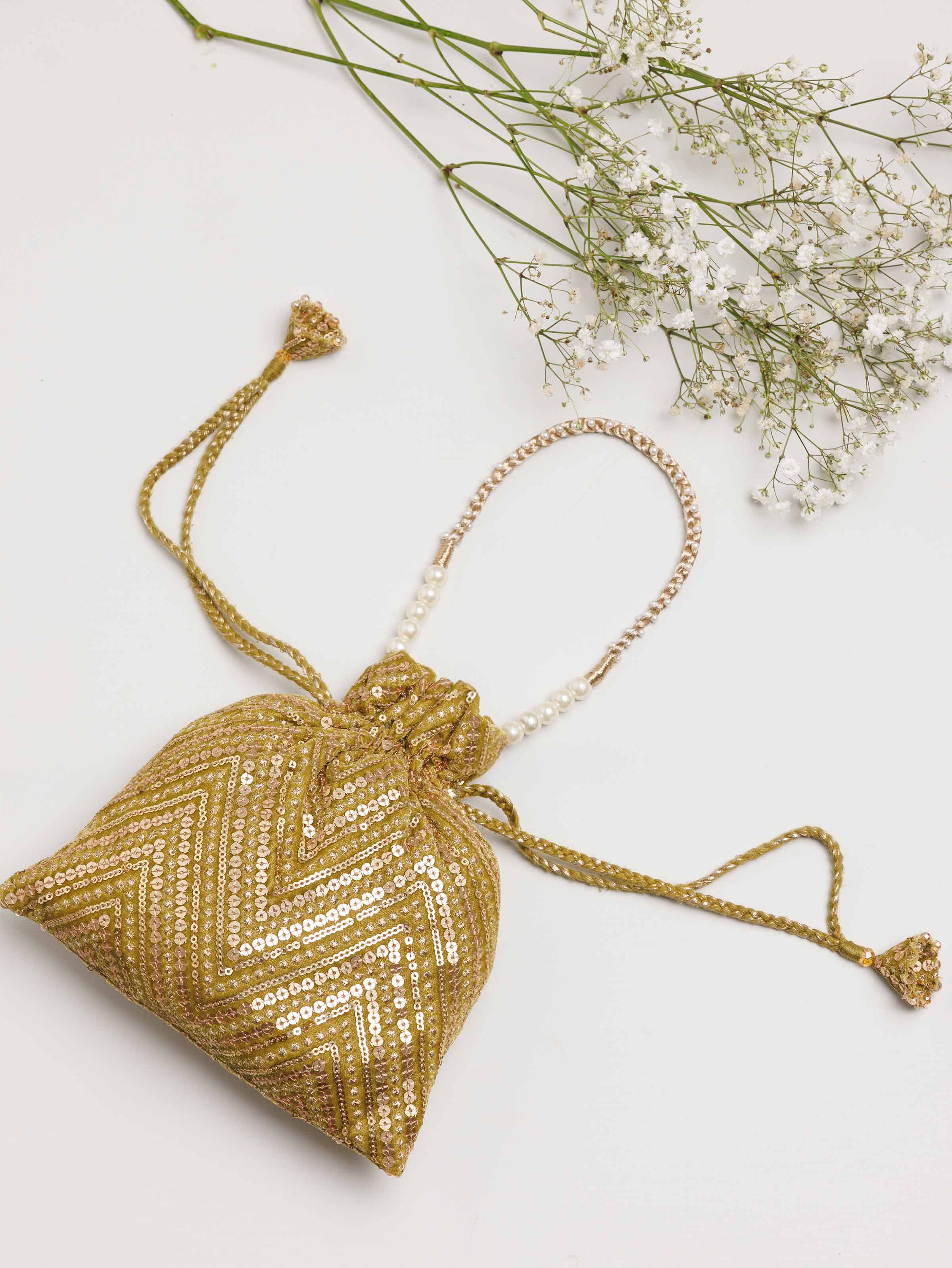 Embroidered Pouch - KFW25-153 for Women - Pret Collection | Nishat | Shop Online