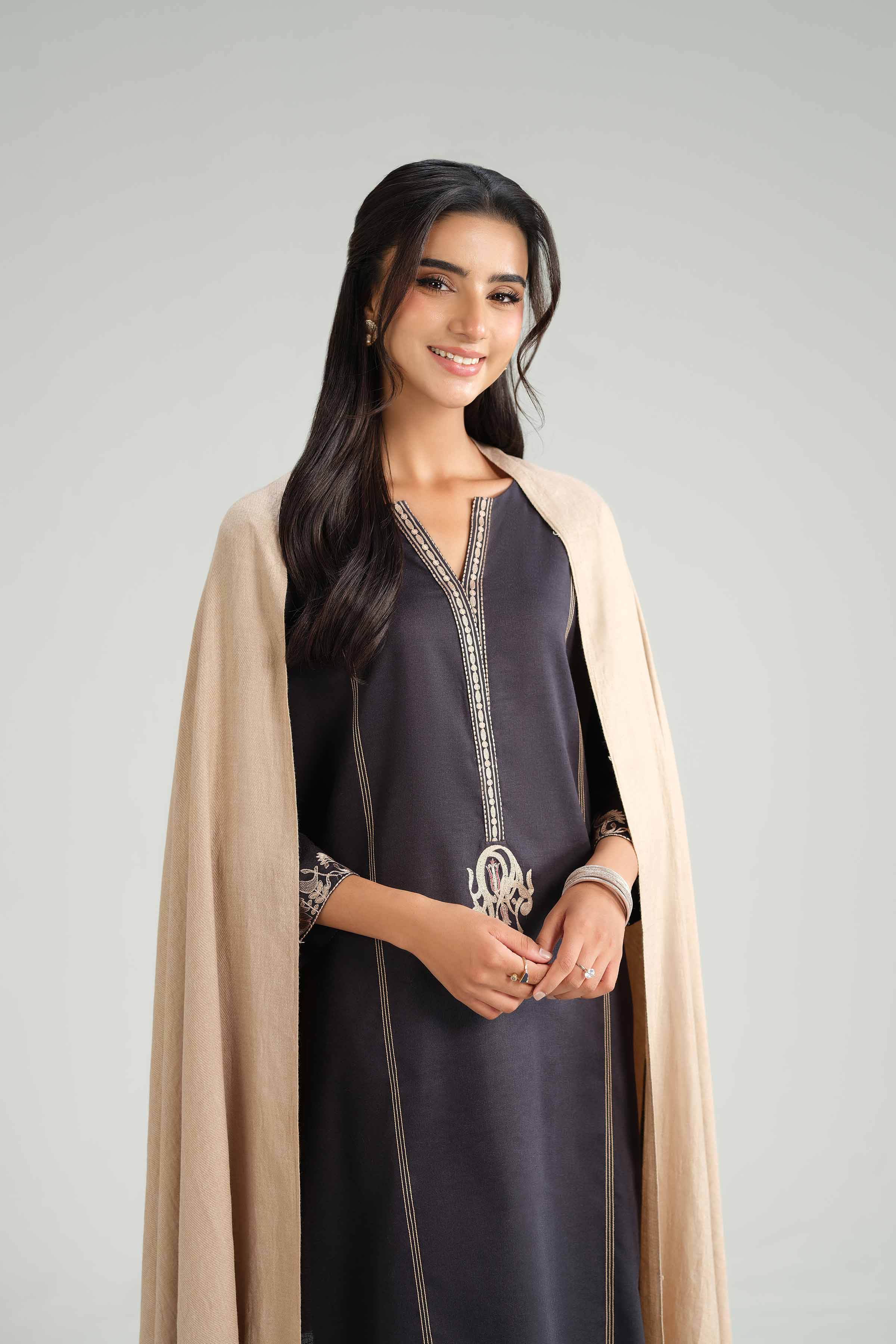 3 Piece - Embroidered Suit - KFW25-160 for Women - Pret Collection | Nishat | Shop Online