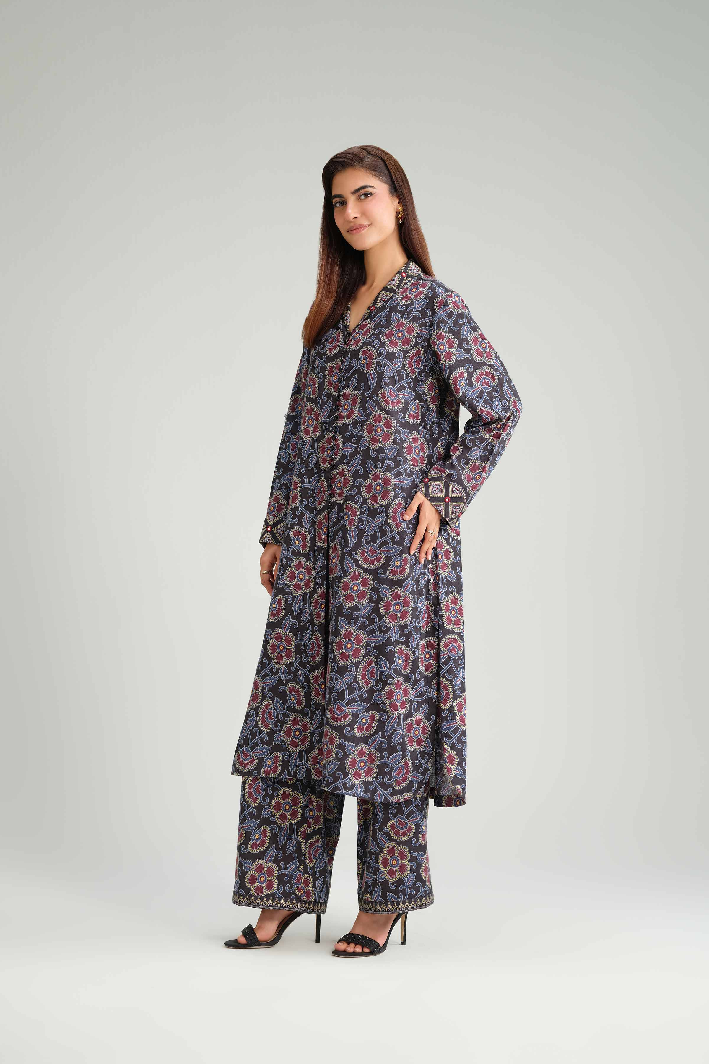 2 Piece - Printed Suit - KFW25-165 for Women - Pret Collection | Nishat | Shop Online
