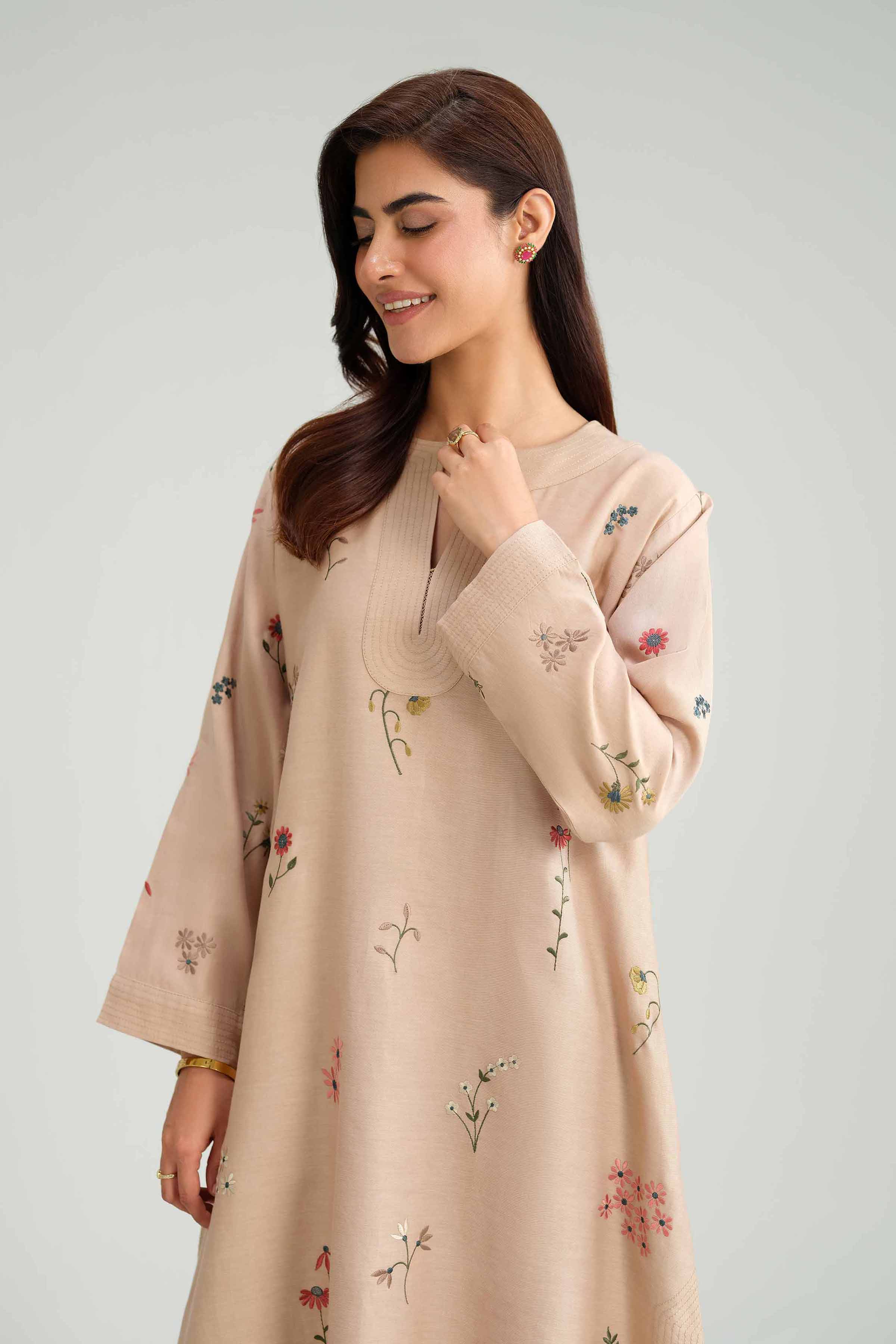 2 Piece - Embroidered Suit - KFW25-171 for Women - Pret Collection | Nishat | Shop Online