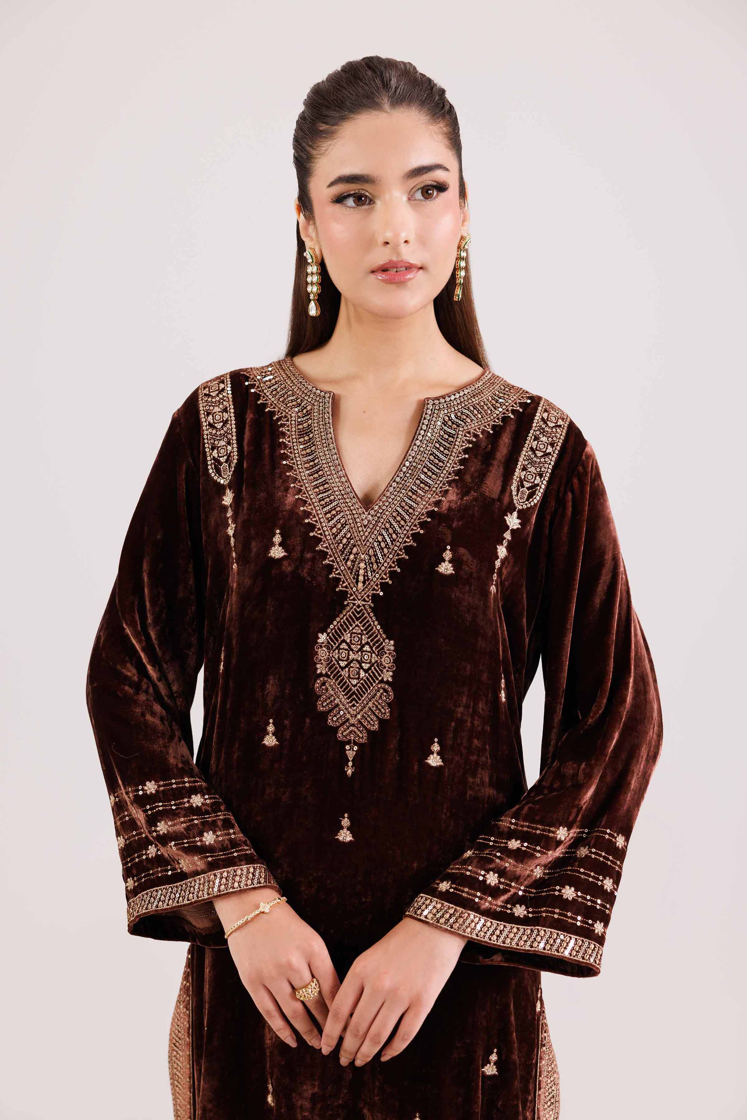 2 Piece - Embroidered Suit - KFW25-18 for Women - Pret Collection | Nishat | Shop Online