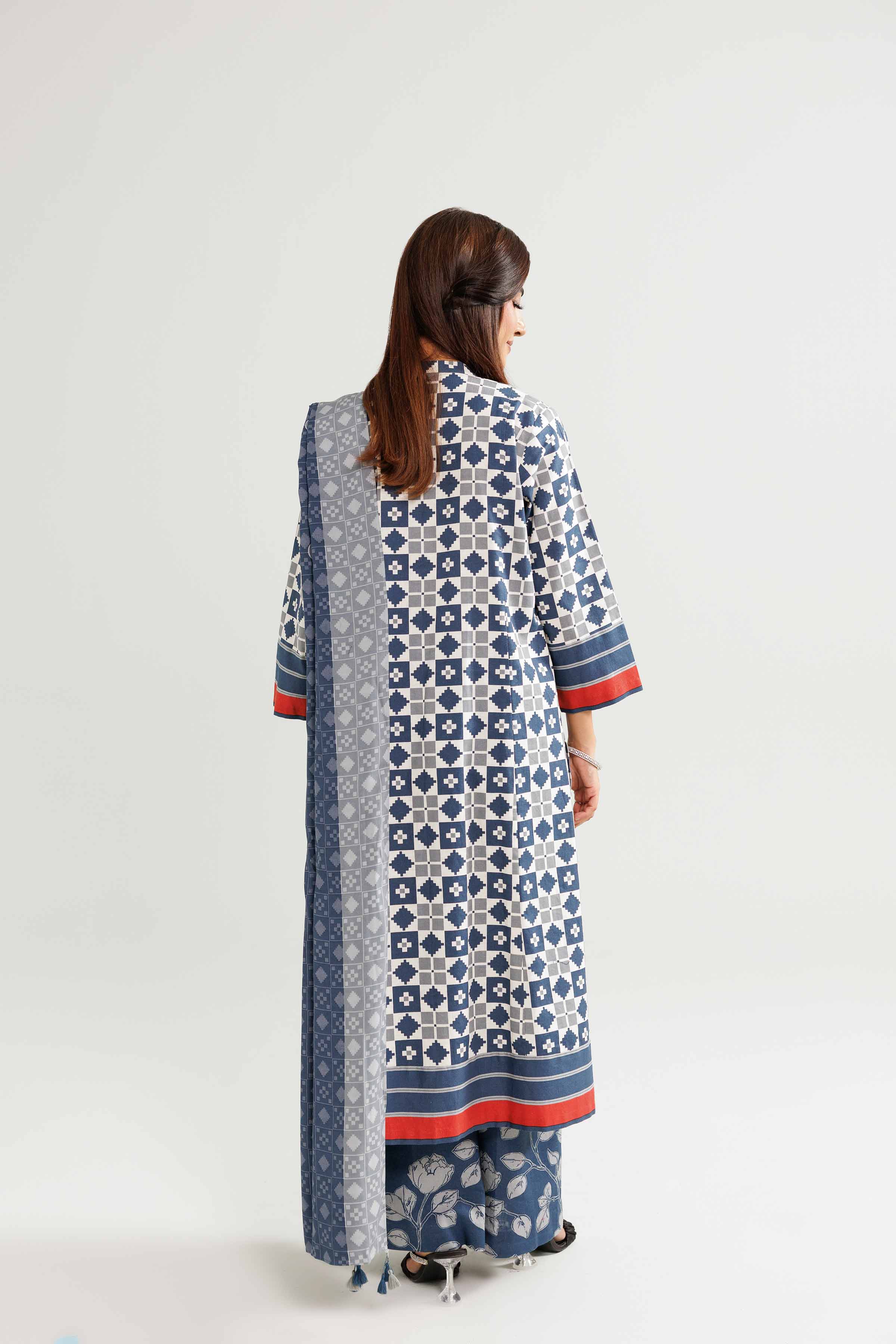 3 Piece - Printed Suit - KFW25-182 for Women - Pret Collection | Nishat | Shop Online