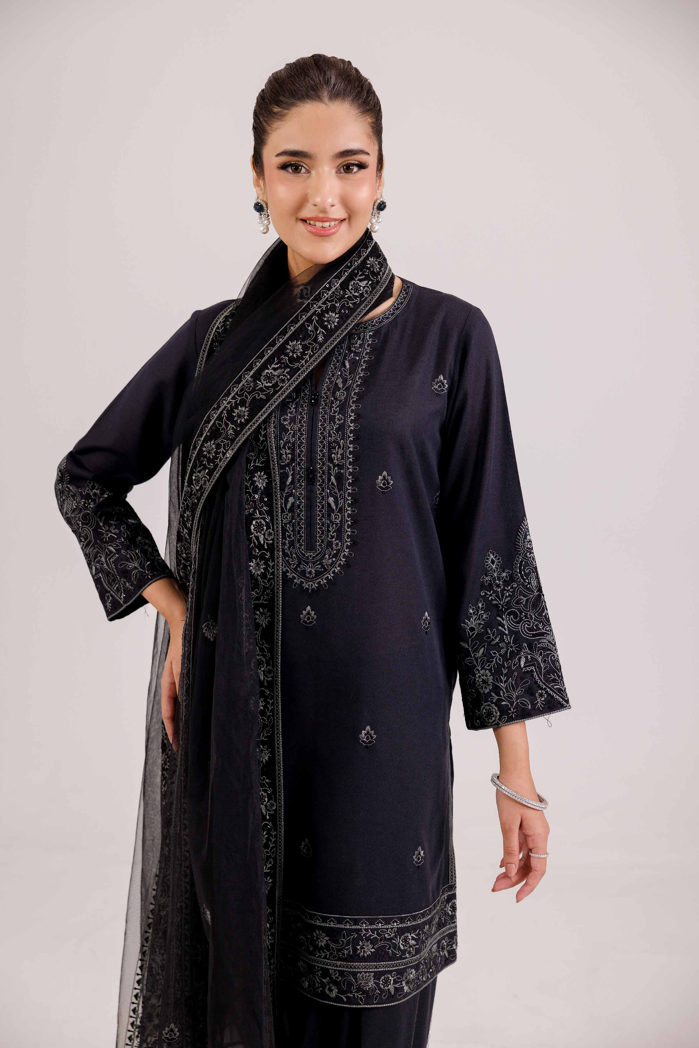 3 Piece - Embroidered Suit - KFW25-189