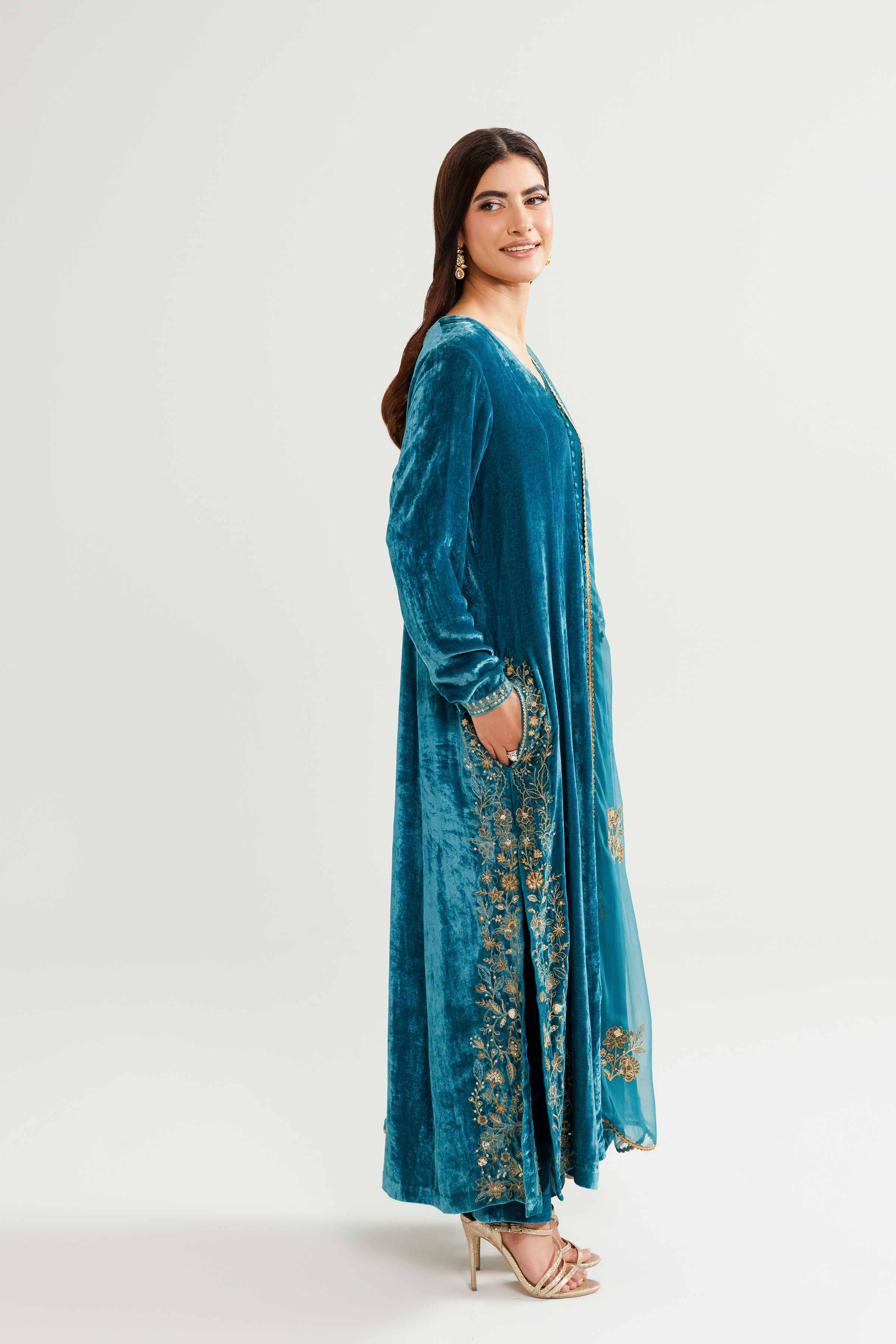 3 Piece - Embroidered Suit - KFW25-20 Luxury Pret Cross Season Edit 2025