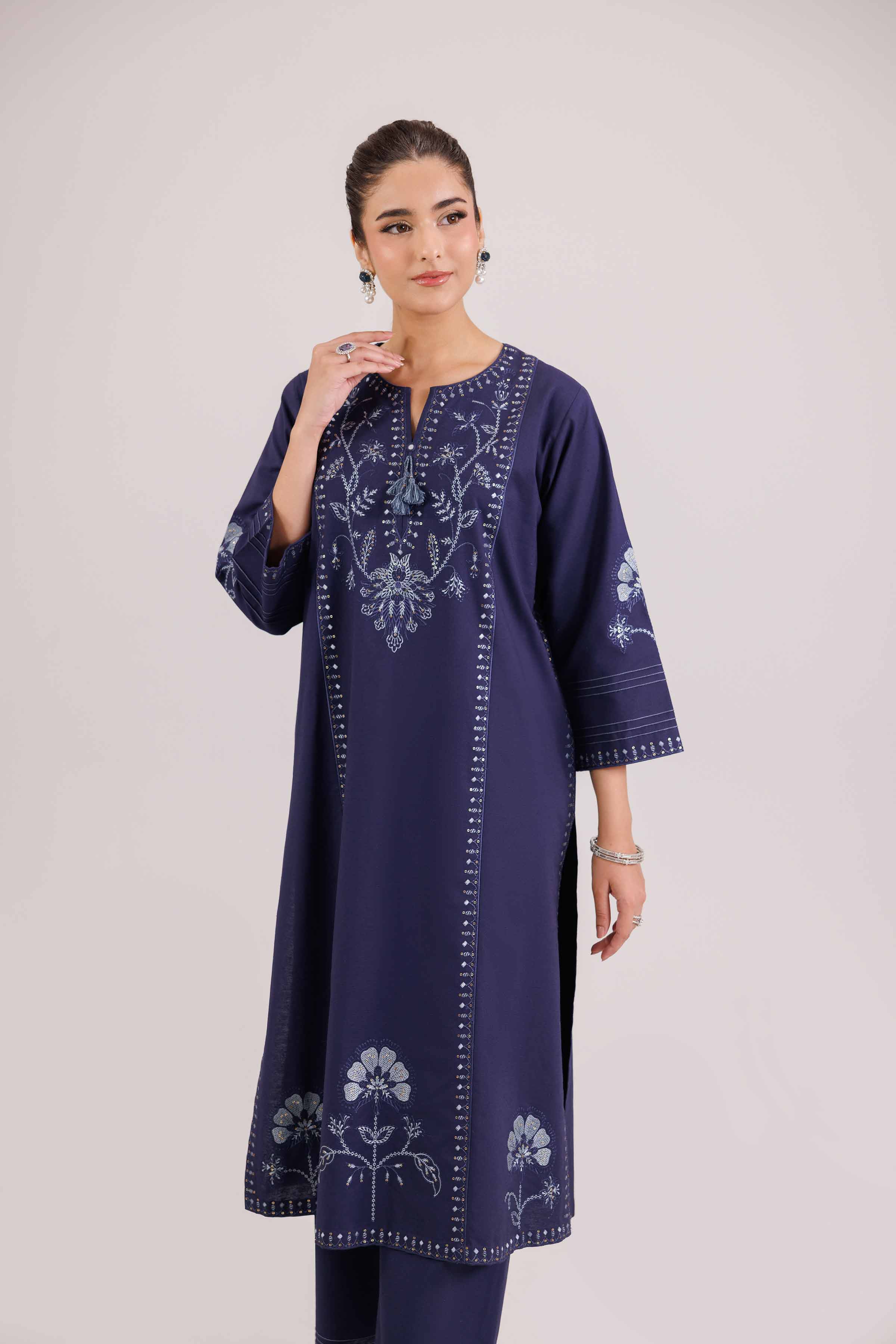 2 Piece - Embroidered Suit - KFW25-214 for Women - Pret Collection | Nishat | Shop Online