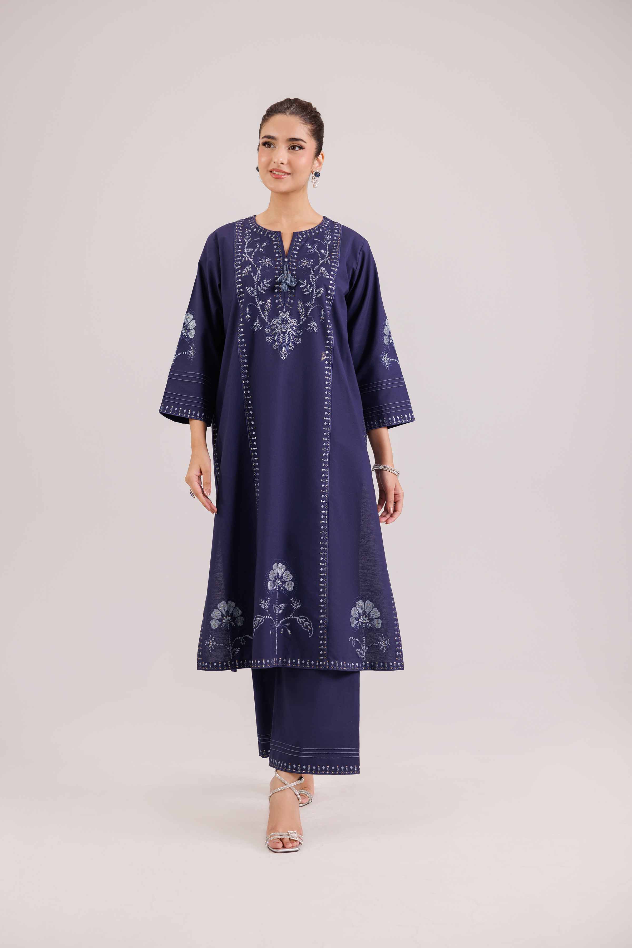 2 Piece - Embroidered Suit - KFW25-214 for Women - Pret Collection | Nishat | Shop Online