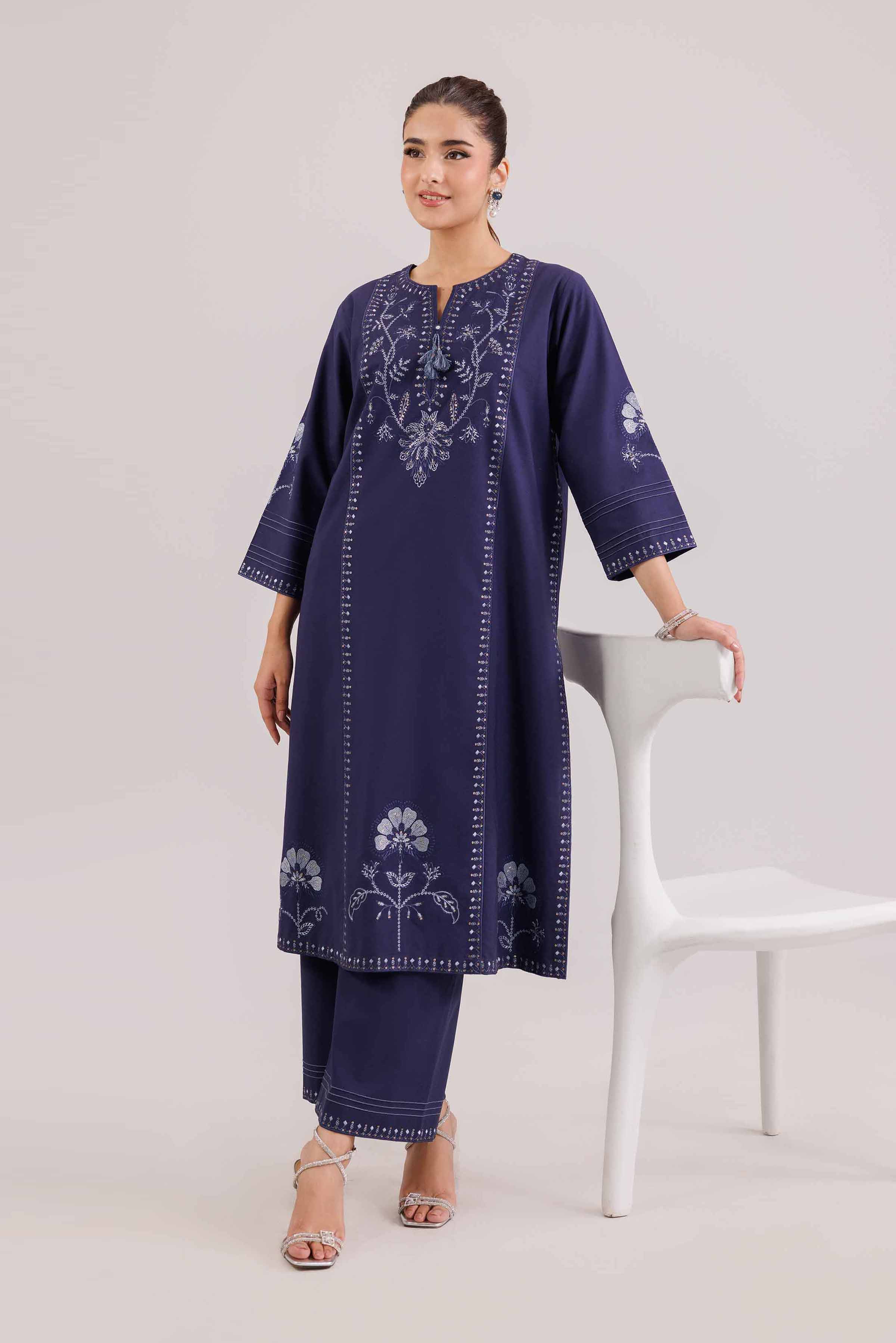 2 Piece - Embroidered Suit - KFW25-214 for Women - Pret Collection | Nishat | Shop Online