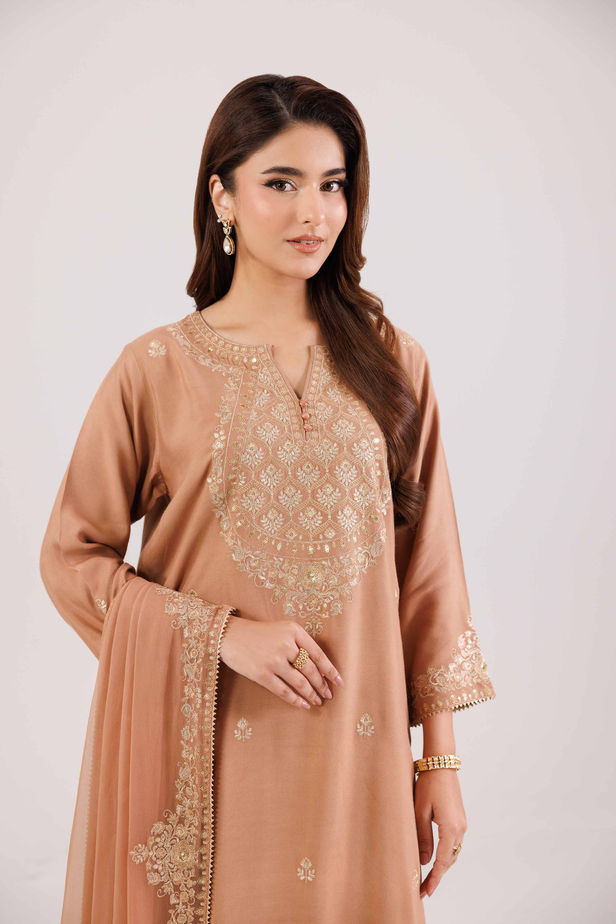3 Piece - Embroidered Suit - KFW25-219