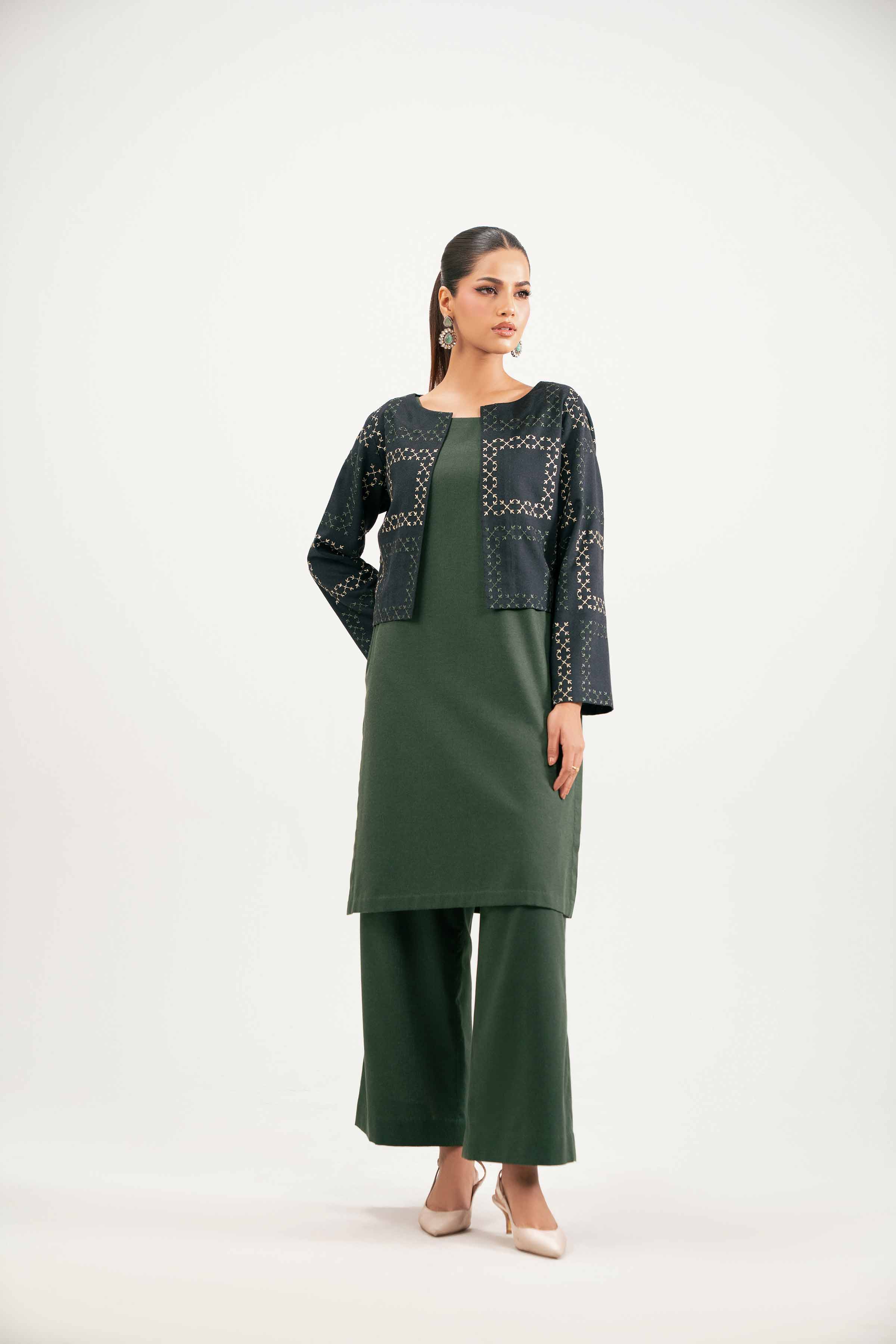 3 Piece - Embroidered Suit - KFW25-221