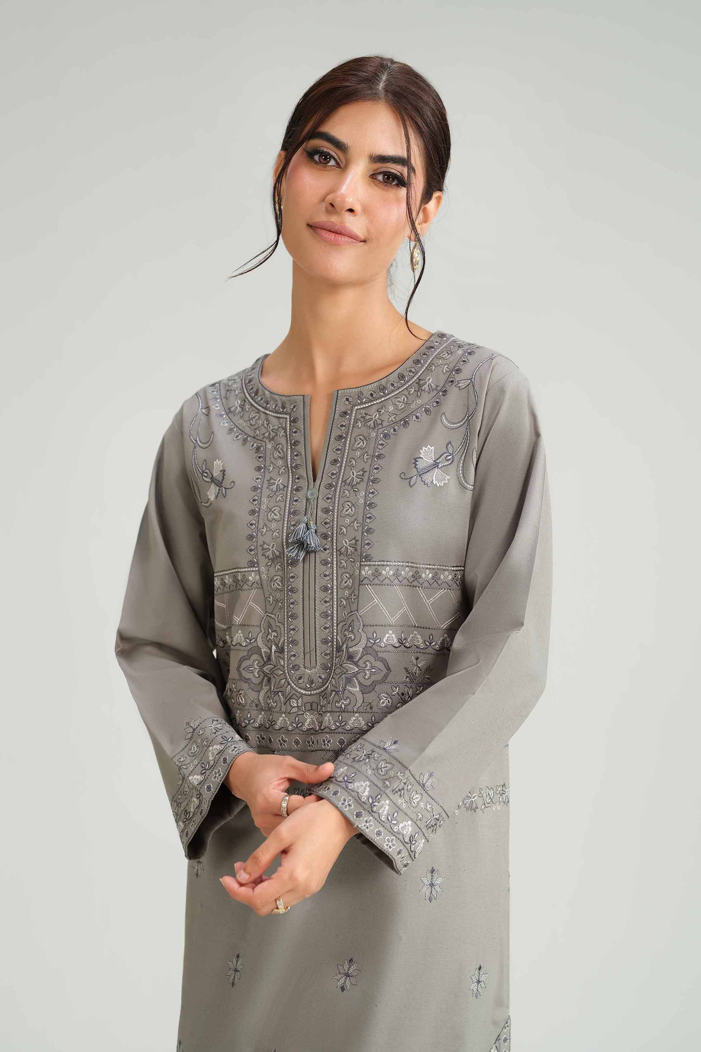 2 Piece - Embroidered Suit - KFW25-225 for Women - Pret Collection | Nishat | Shop Online
