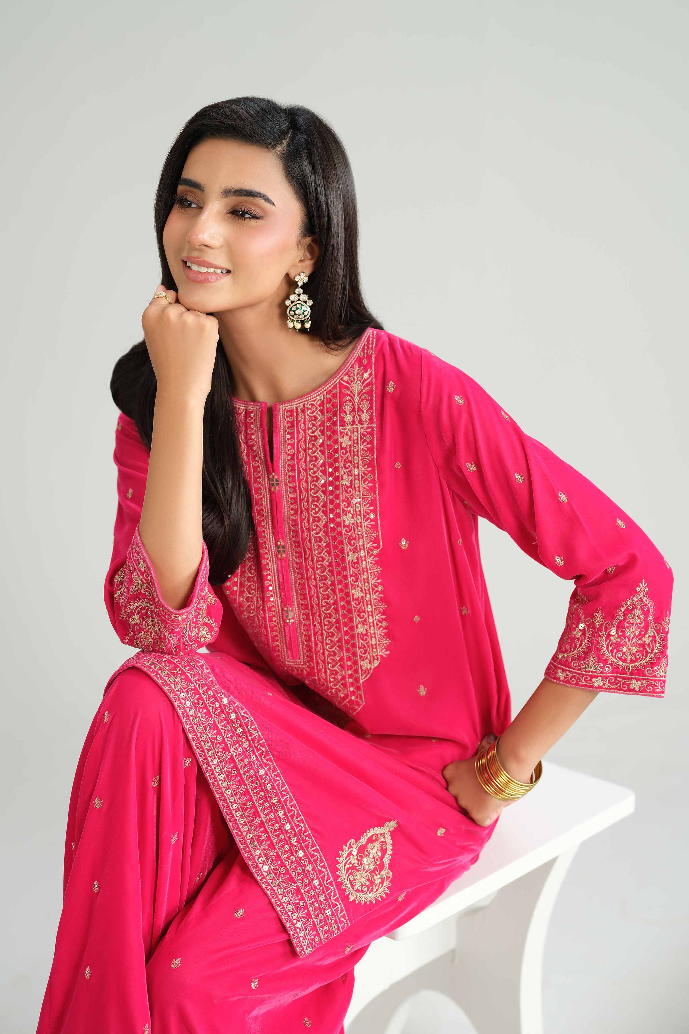 2 Piece - Embroidered Suit - KFW25-23 Luxury Pret Cross Season Edit 2025