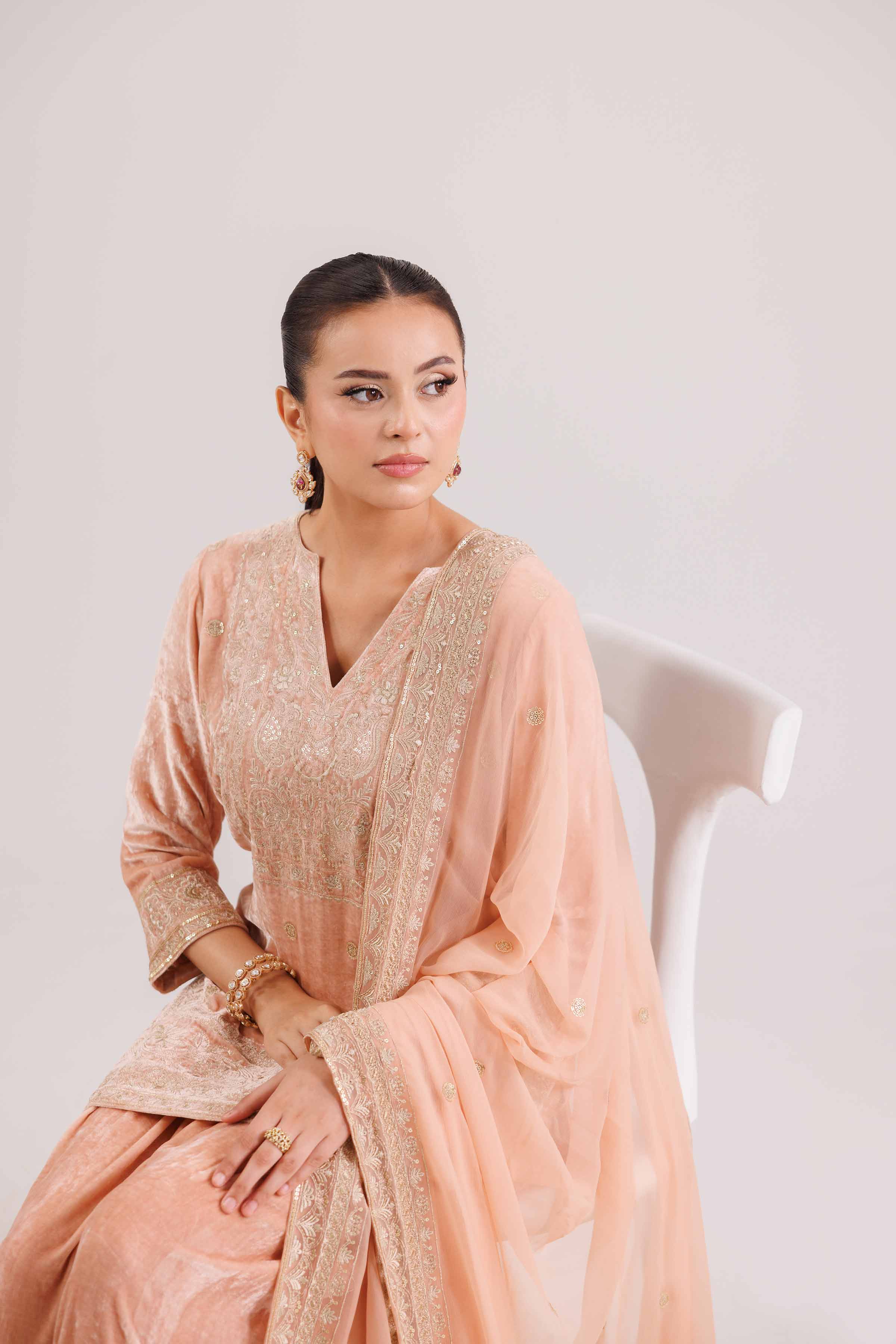 3 Piece - Embroidered Suit - KFW25-28 for Women - Pret Collection | Nishat | Shop Online