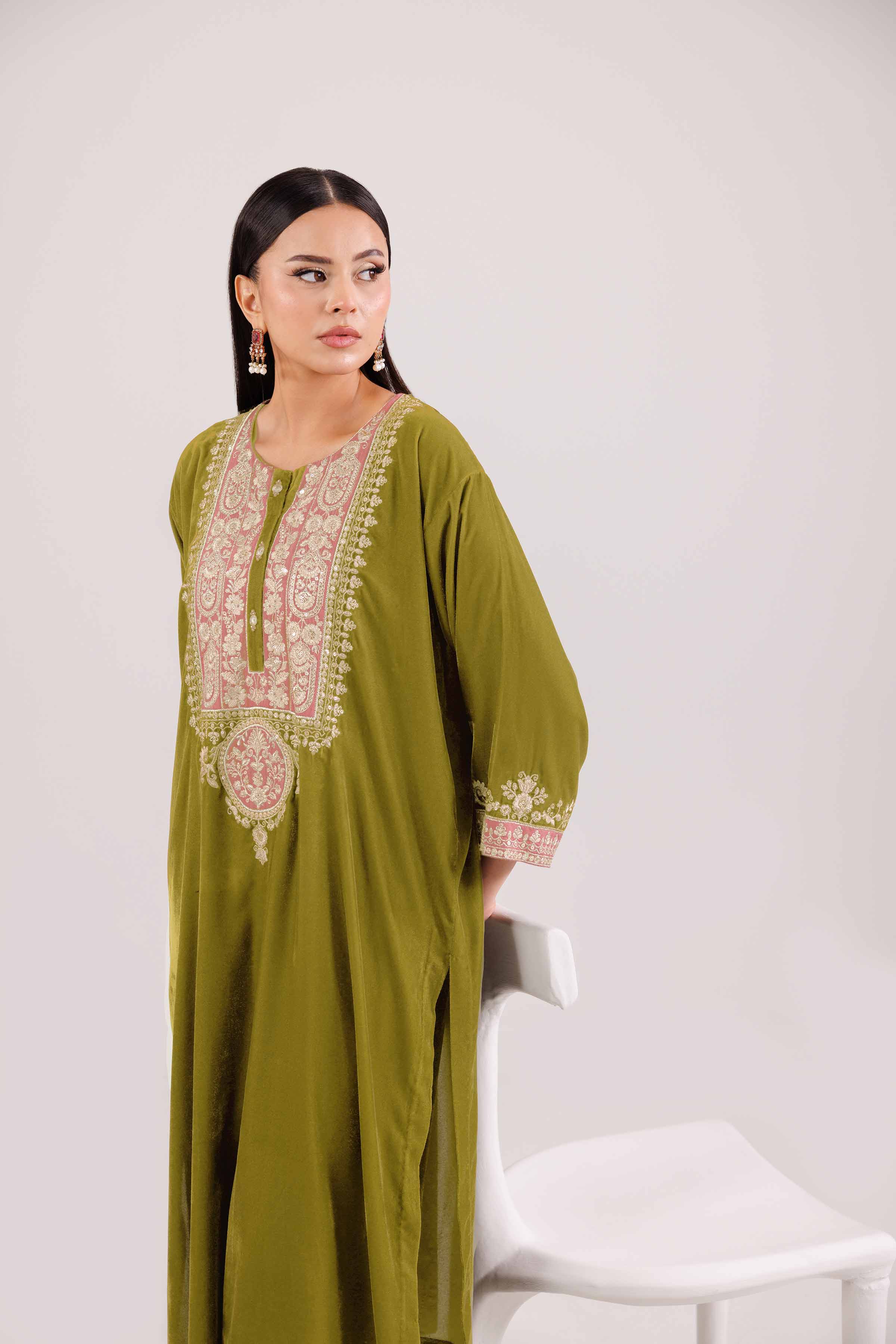 2 Piece - Embroidered Suit - KFW25-30