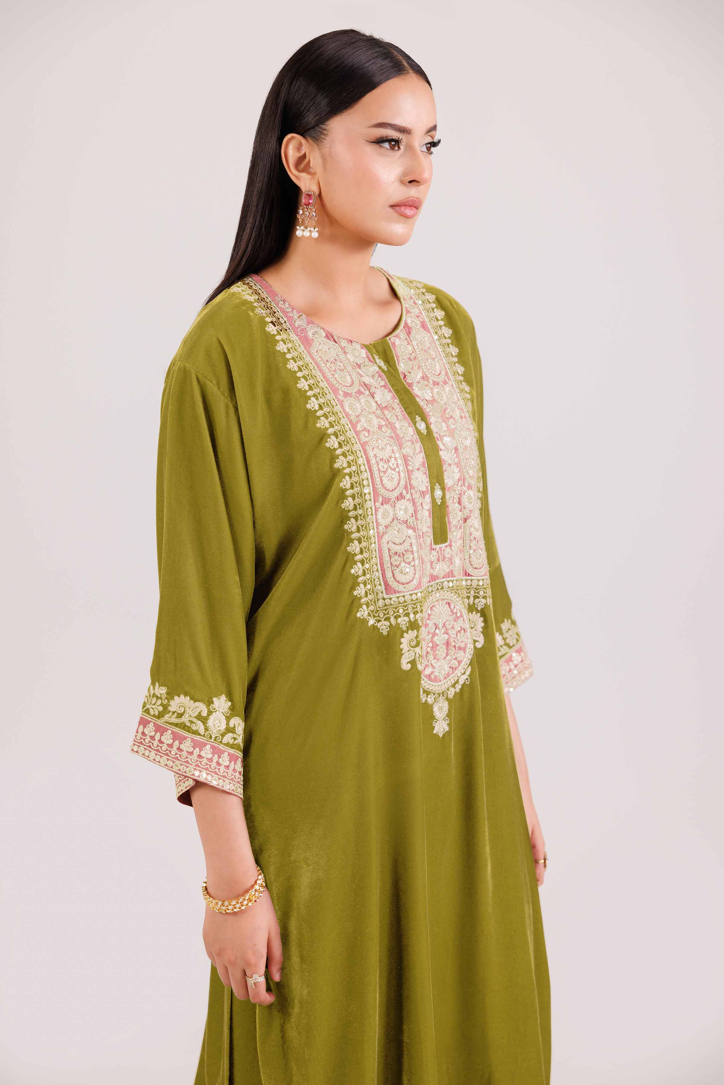 2 Piece - Embroidered Suit - KFW25-30
