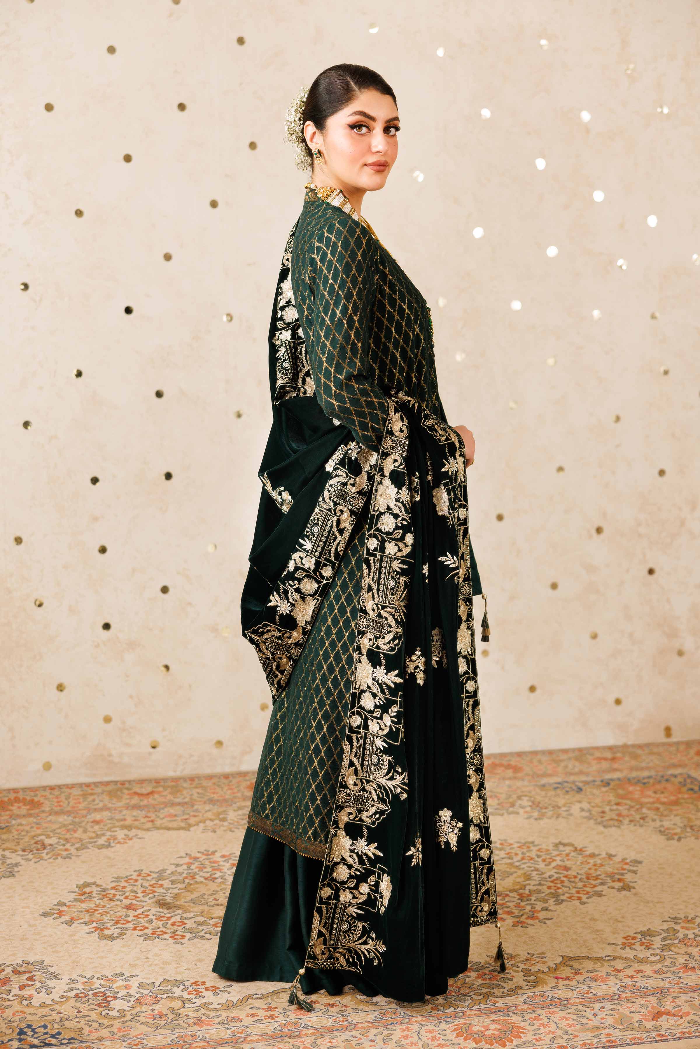 Embroidered Shawl - KFW25-48 Luxury Pret Cross Season Edit 2025