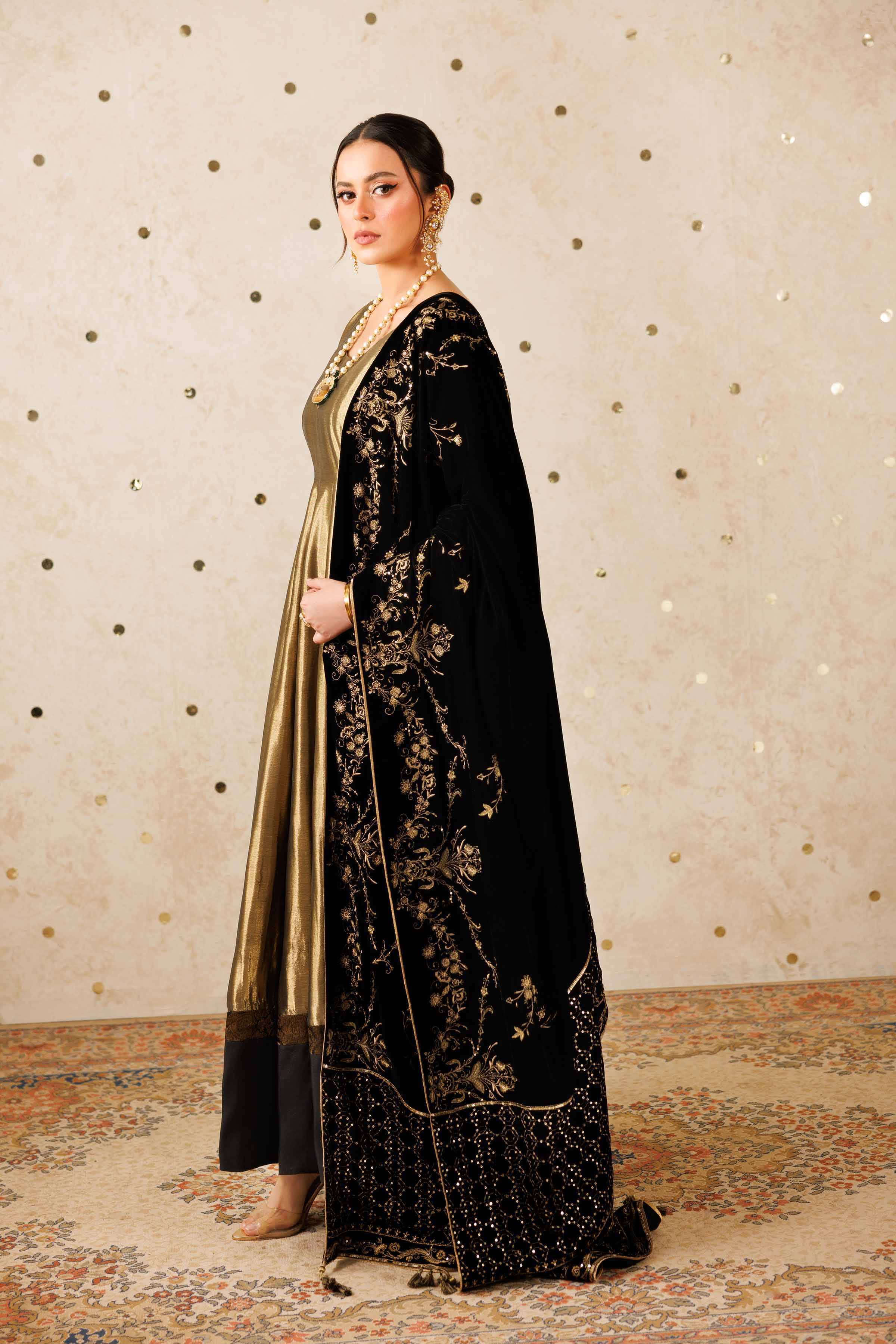 Embroidered Shawl - KFW25-49 Luxury Pret Cross Season Edit 2025