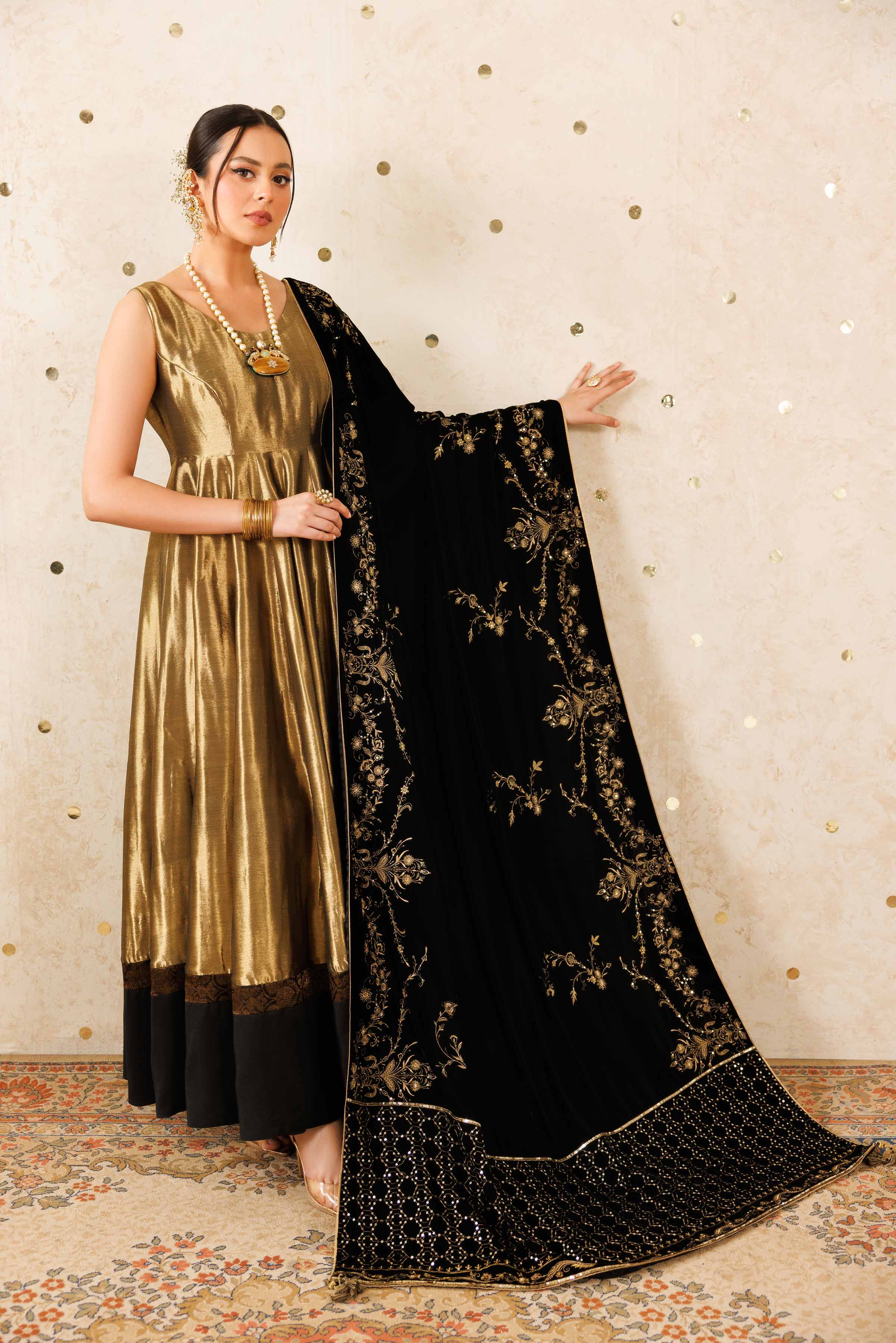 Embroidered Shawl - KFW25-49 Luxury Pret Cross Season Edit 2025