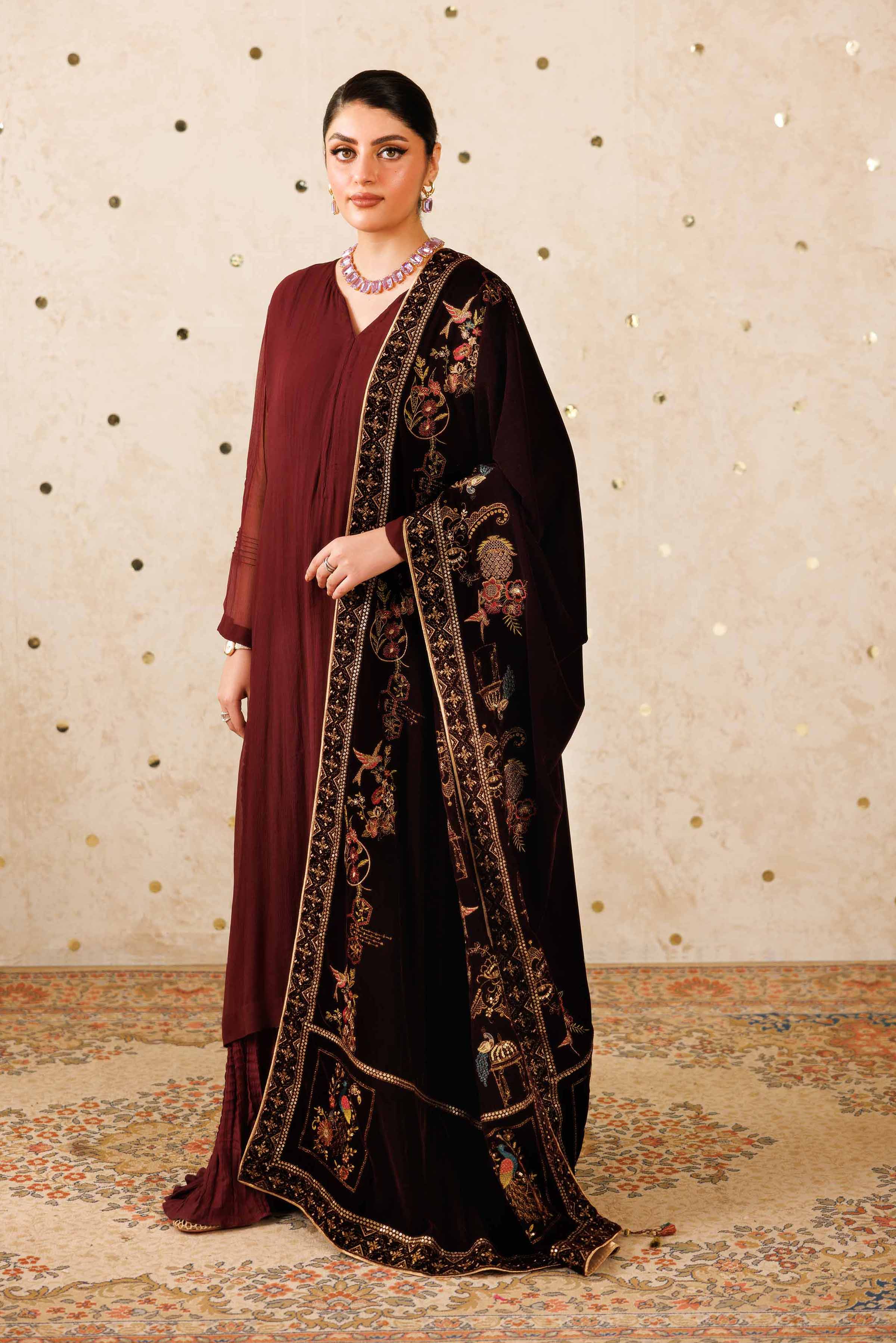 Embroidered Shawl - KFW25-50
