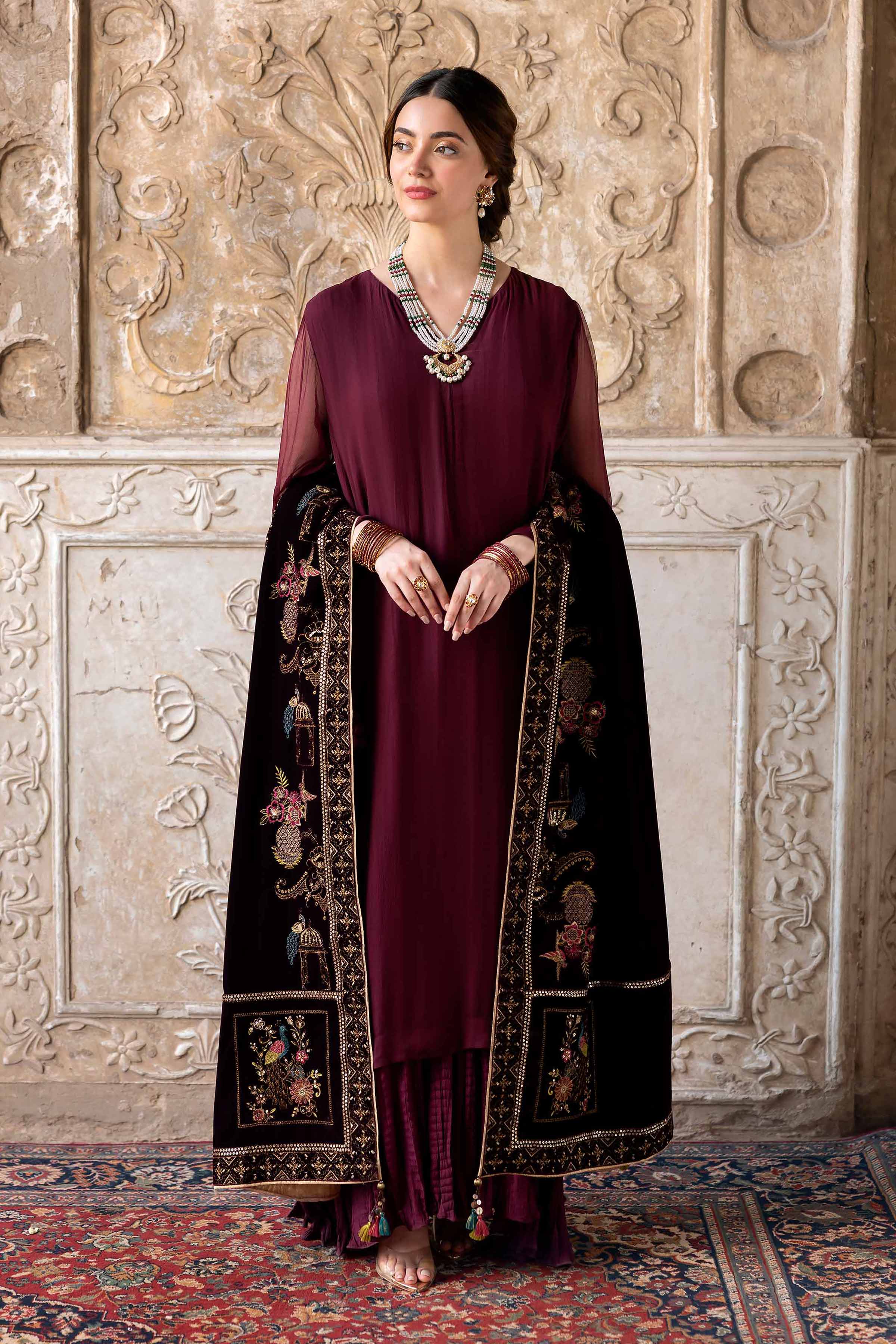 Embroidered Shawl - KFW25-50