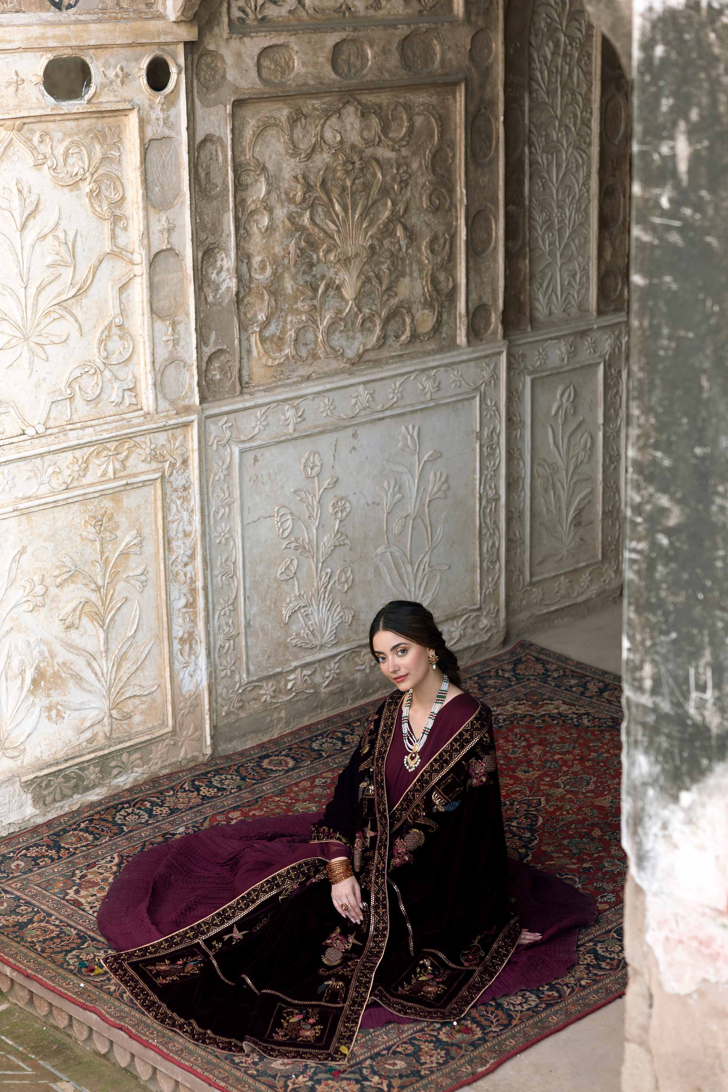 Embroidered Shawl - KFW25-50