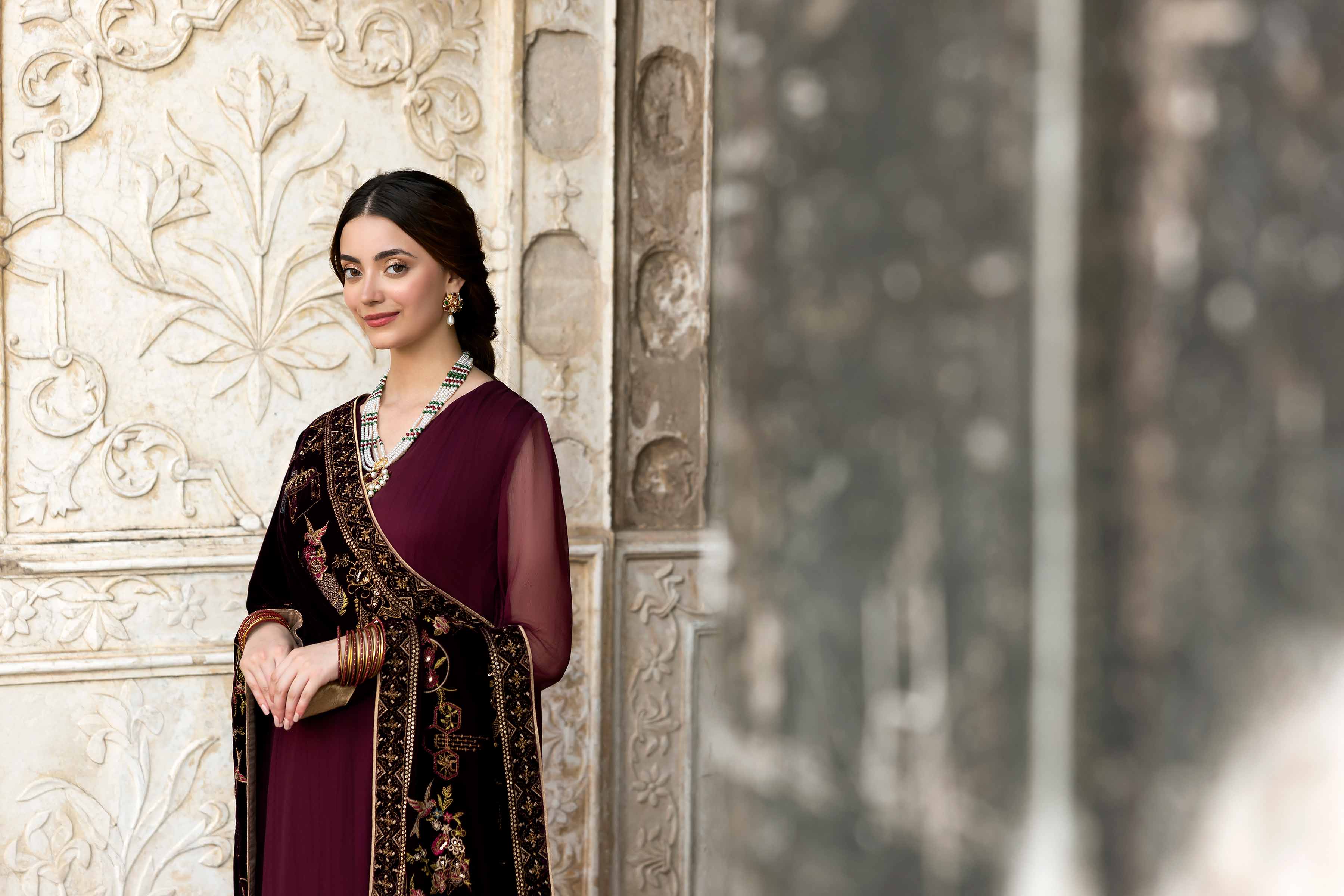 Embroidered Shawl - KFW25-50