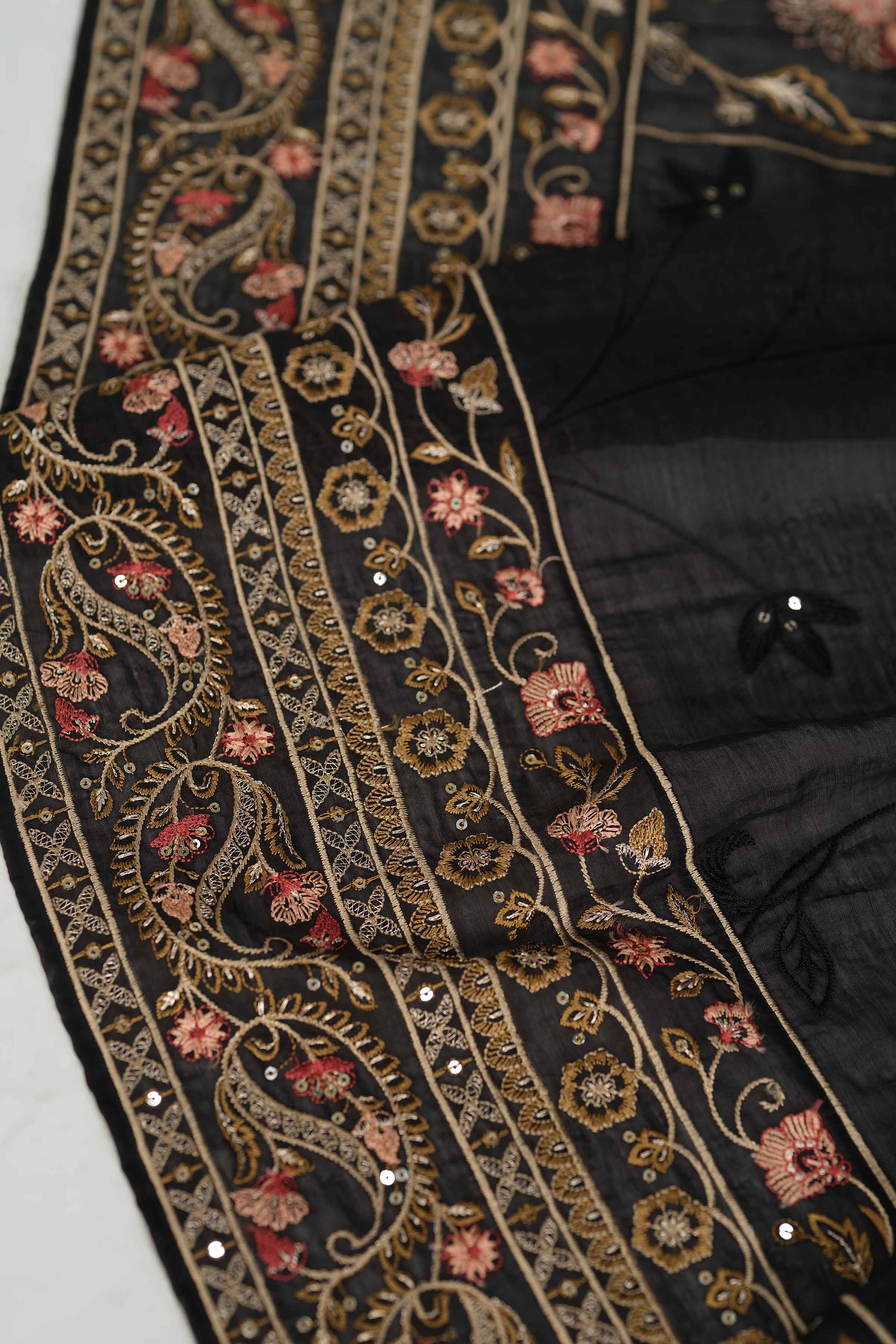 Embroidered Dupatta - KFW25-63