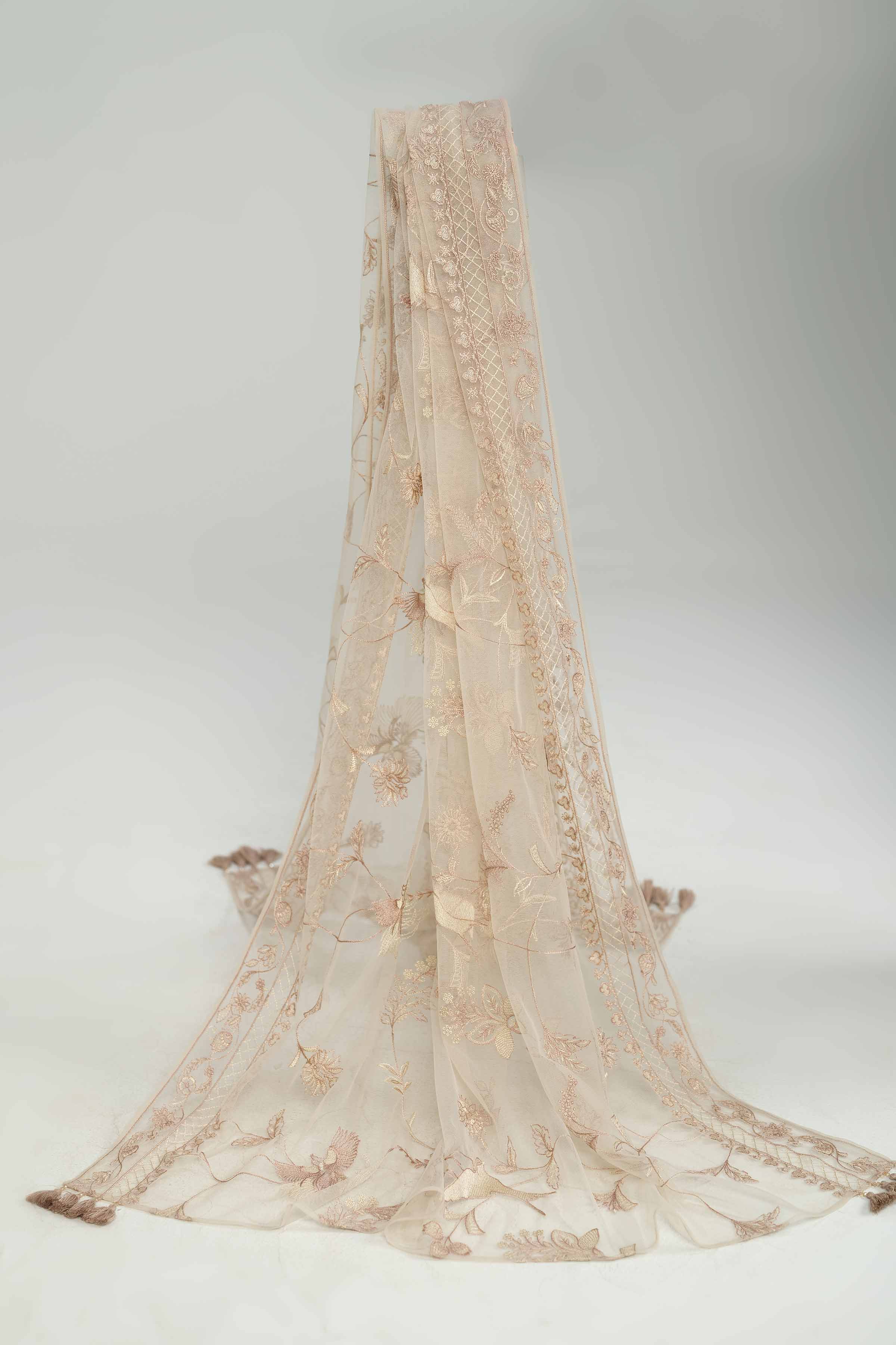 Embroidered Dupatta - KFW25-64Shop