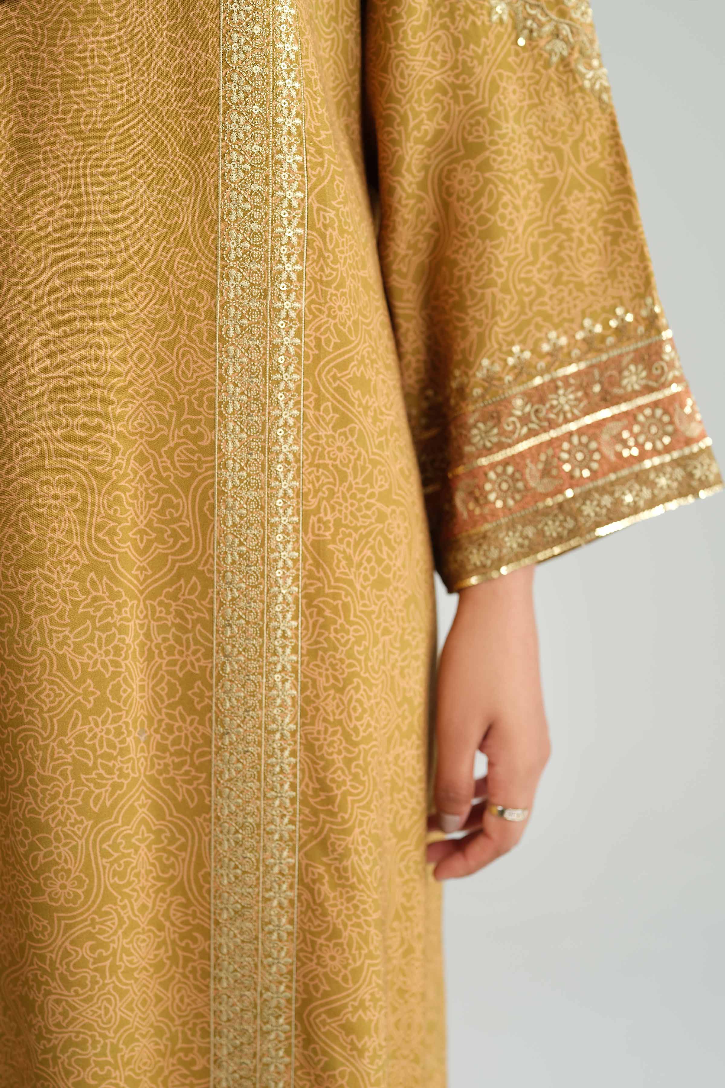 3 Piece - Printed Embroidered Suit - KFW25-82