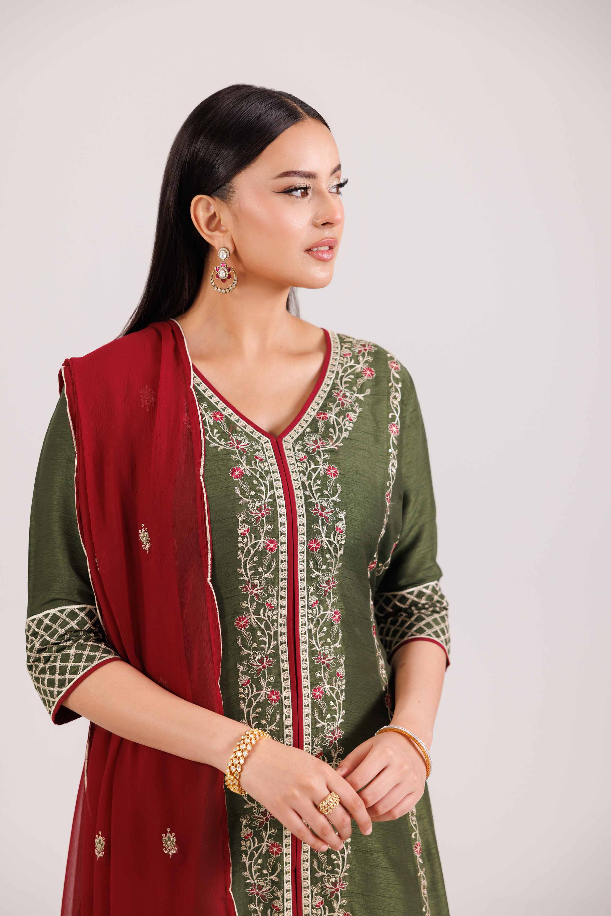 3 Piece - Embroidered Suit - KFW25-89 for Women - Pret Collection | Nishat | Shop Online