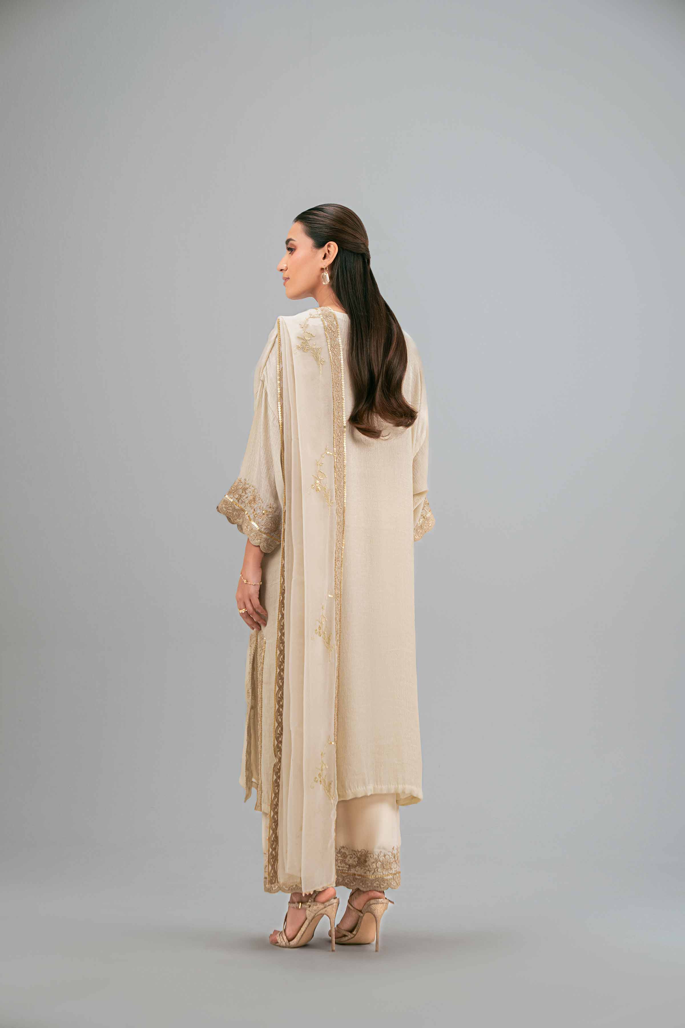 3 Piece - Embroidered Suit - KFW25-90 for Women - Pret Collection | Nishat | Shop Online