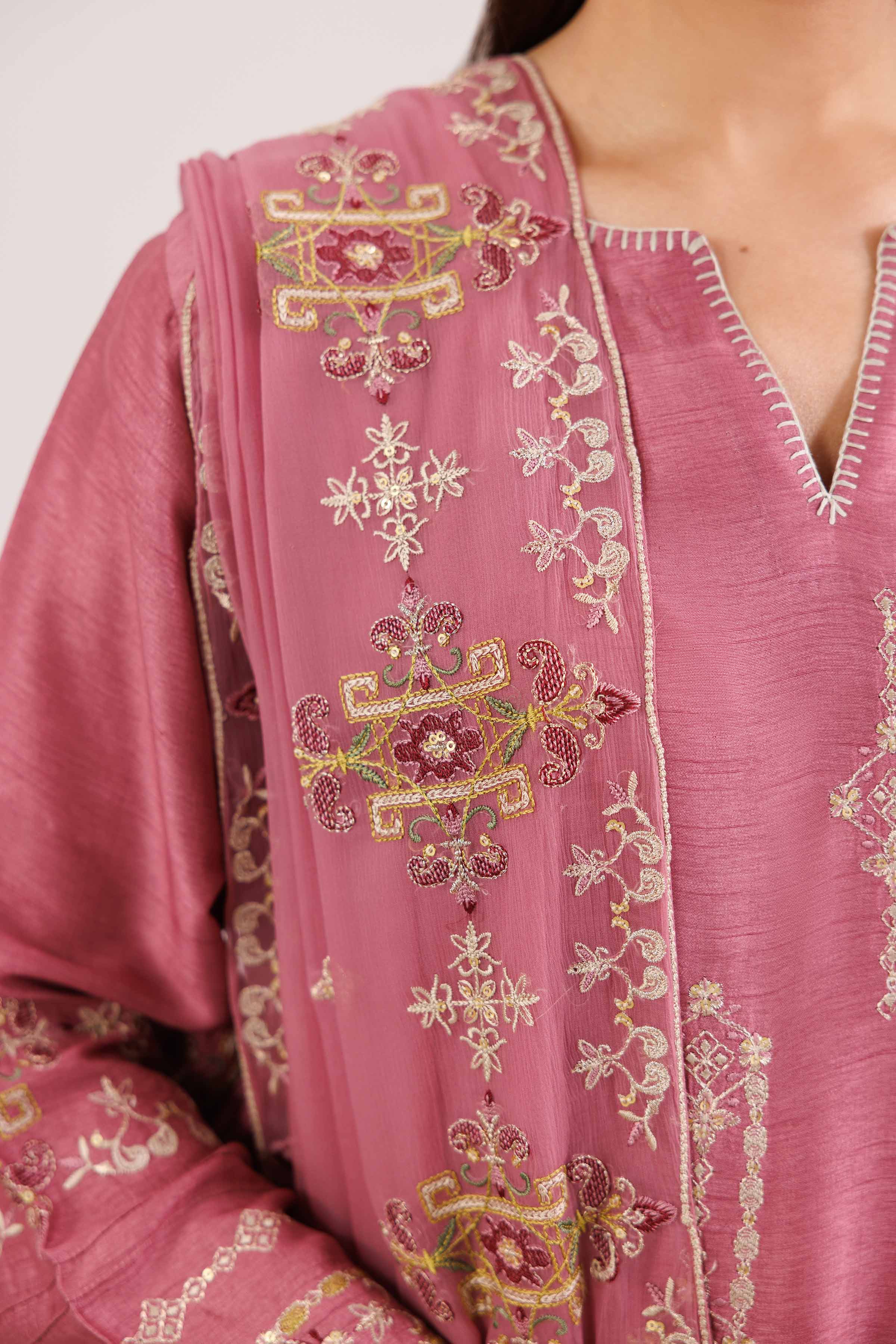 3 Piece - Embroidered Suit - KFW25-92Shop