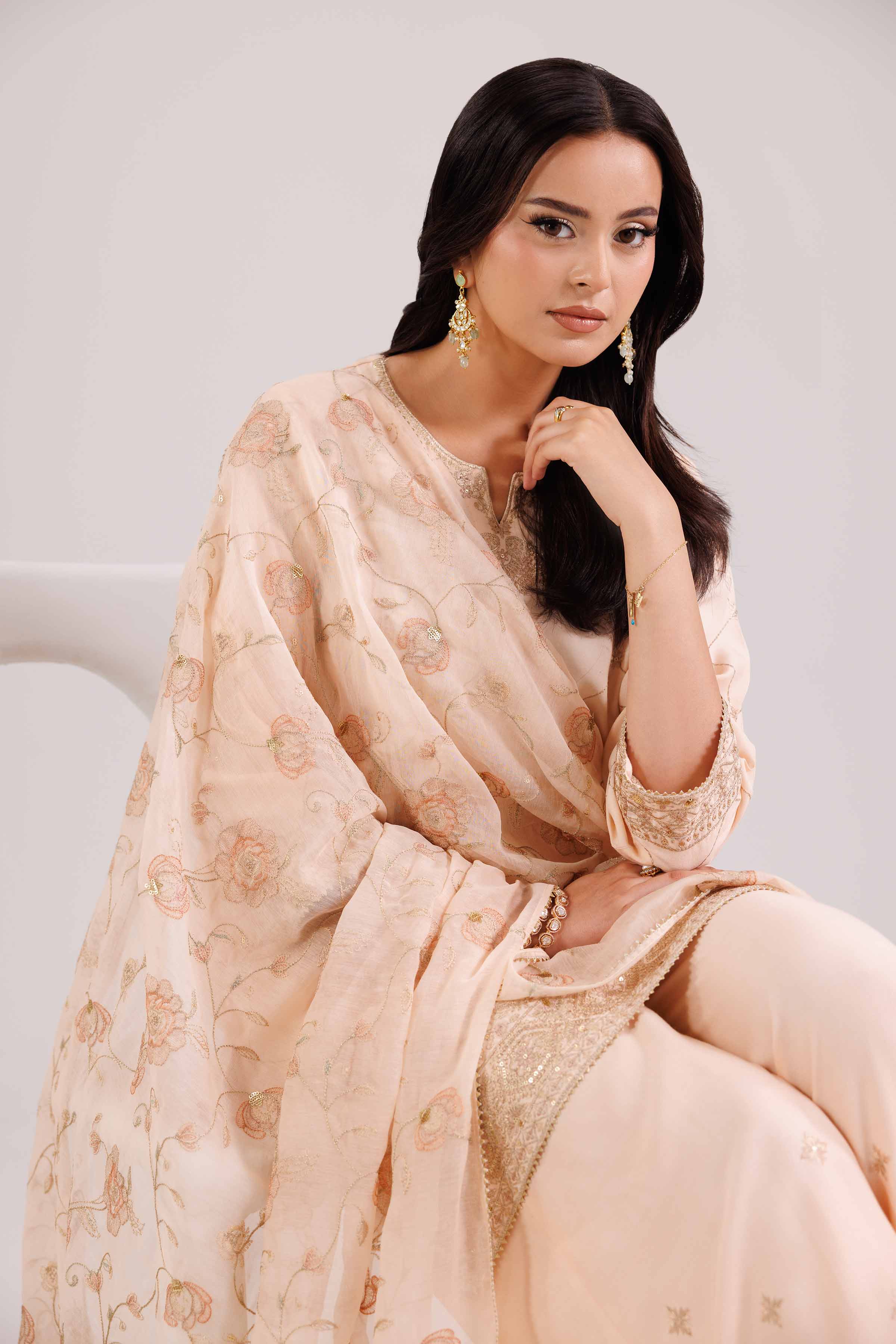 3 Piece - Embroidered Suit - KFW25-94